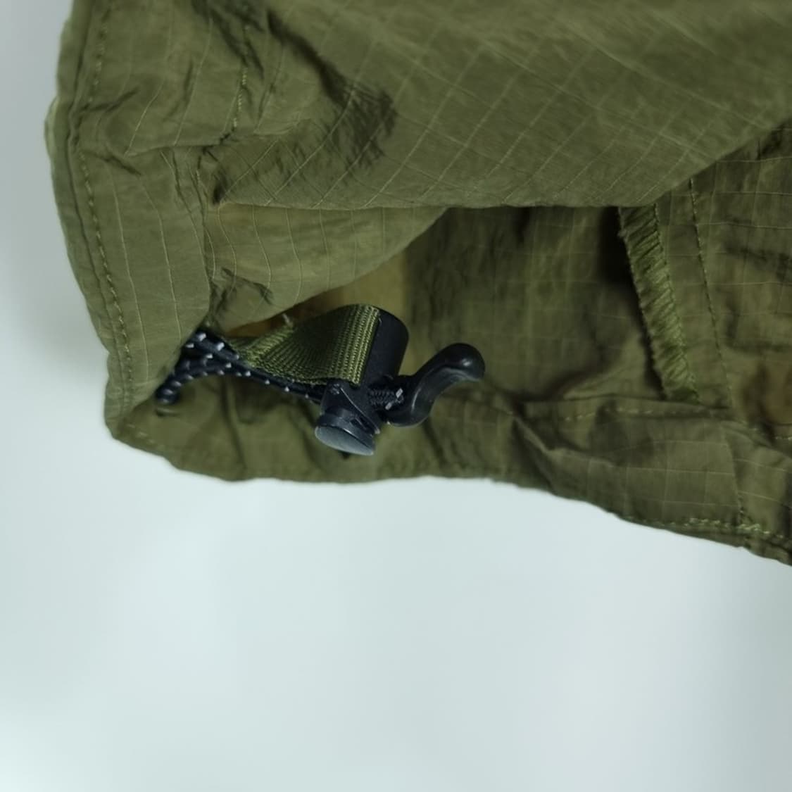 [아디다스] 로고 프린팅 아노락 바람막이 자켓 카키 M17706 상품이미지6