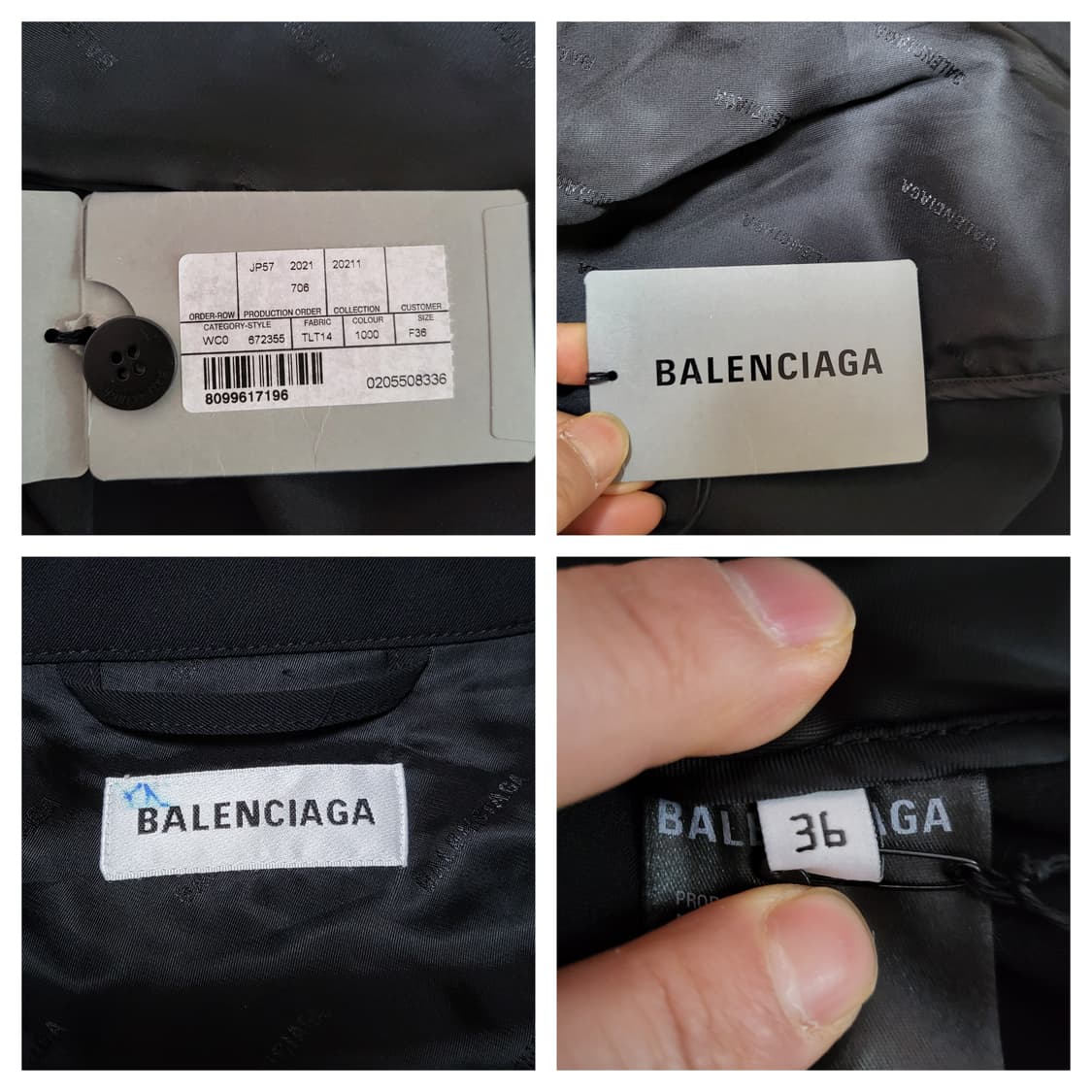 (36) 21FW BALENCIAGA 발렌시아가 테일러드 셔츠자켓 상품이미지8