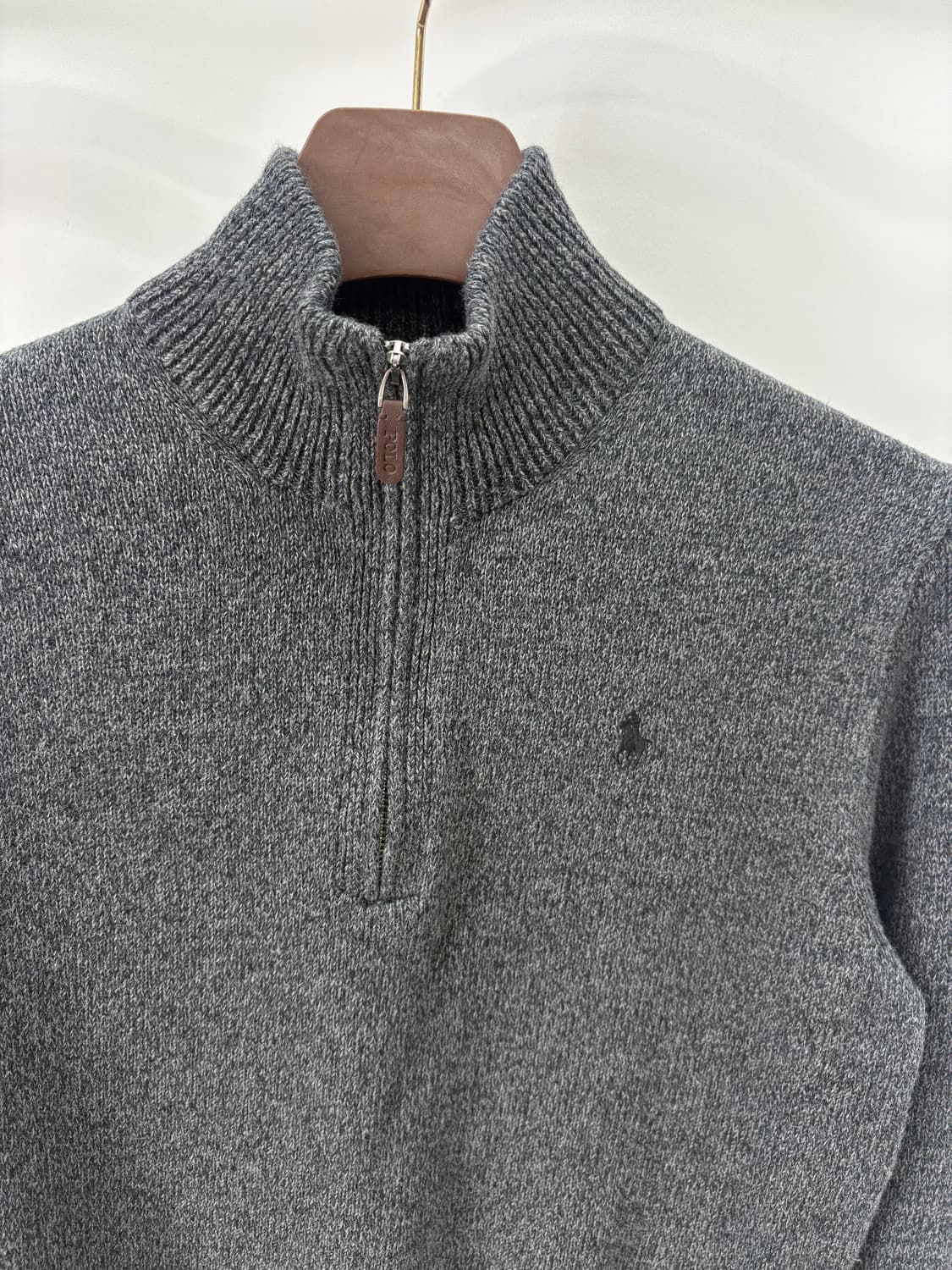 [M]폴로 그레이 반집업 니트 CK9764 상품이미지5