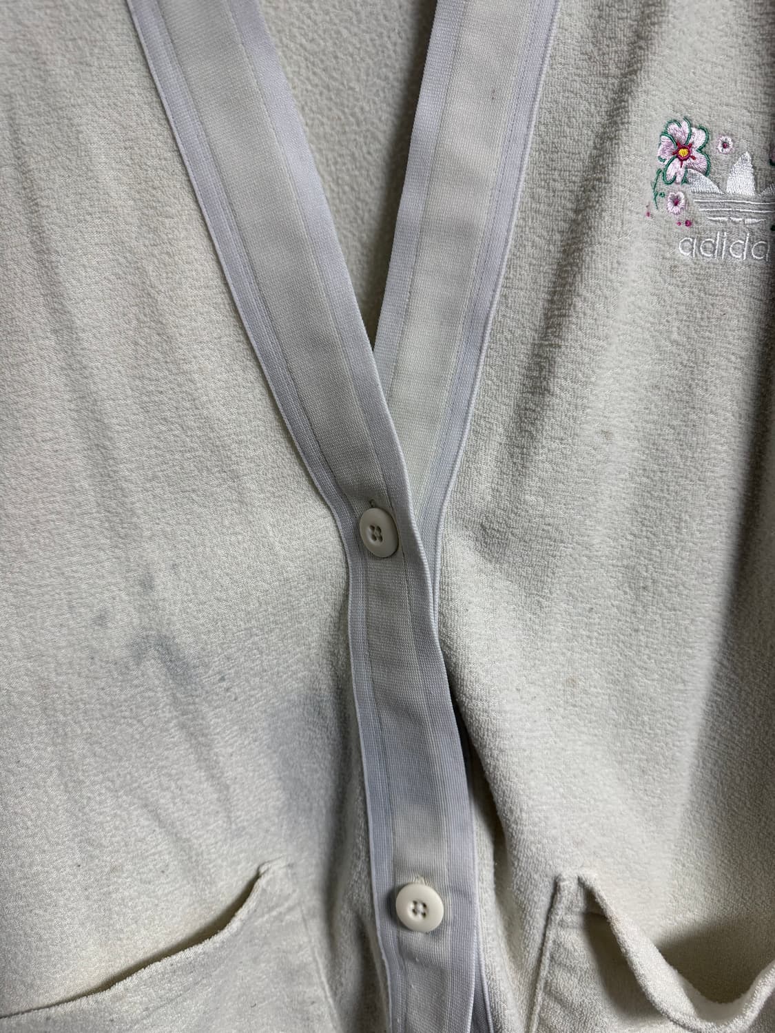 아디다스 플라워 자수 가디건 상품이미지6