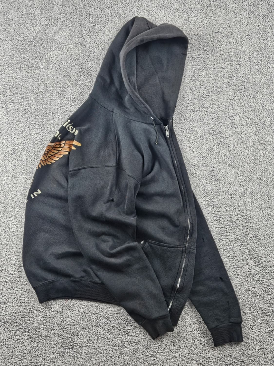 1996 툴텍스 & 할리데이비슨 스웻 후드 집업 ( M ) / 11273 상품이미지5