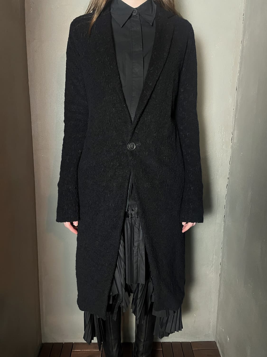 누드:마사히코 마루야마 울 코트 상품이미지3