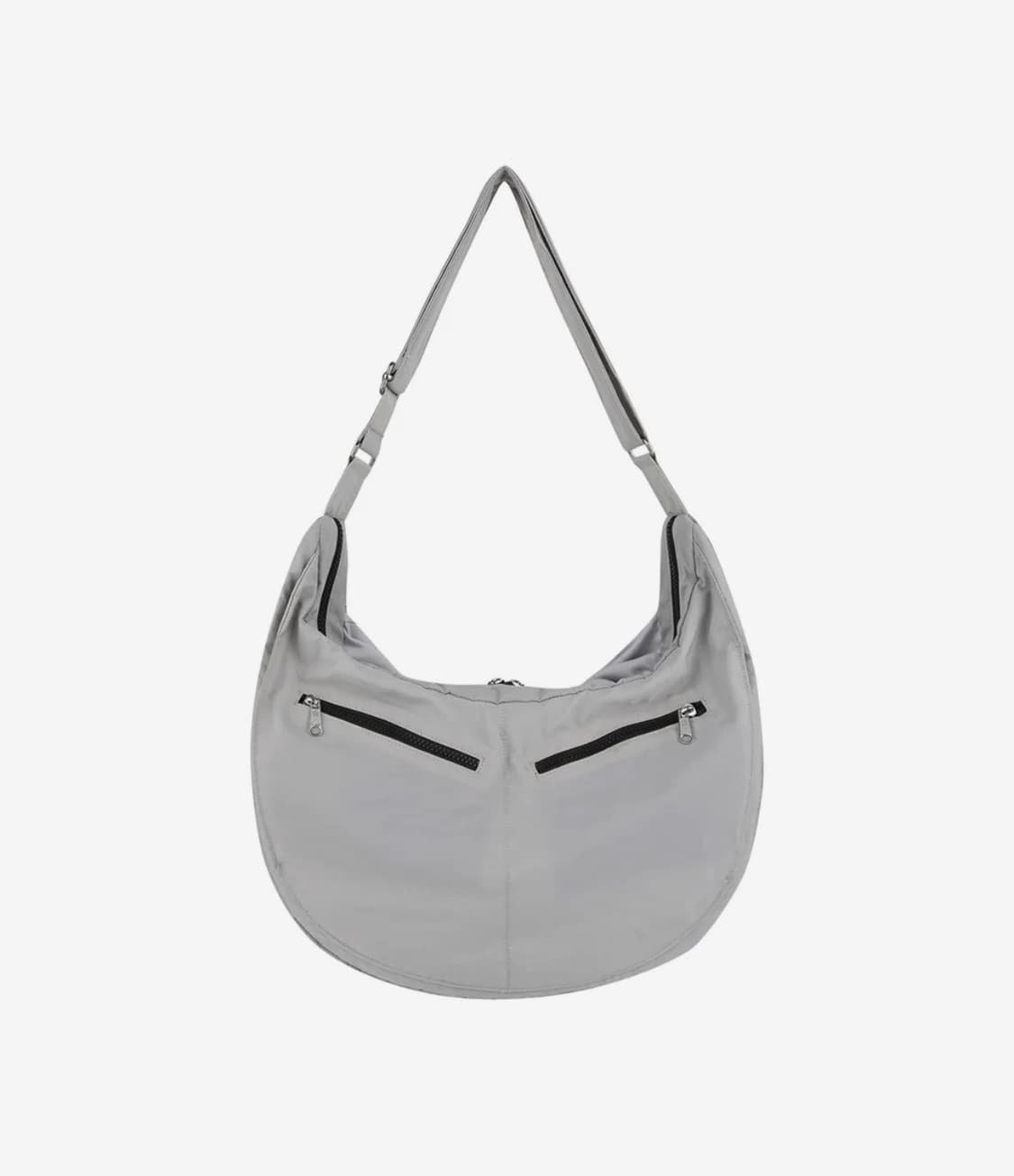 이우가마카라스 노티드 숄더백 리본백 나일론 실버 상품이미지3