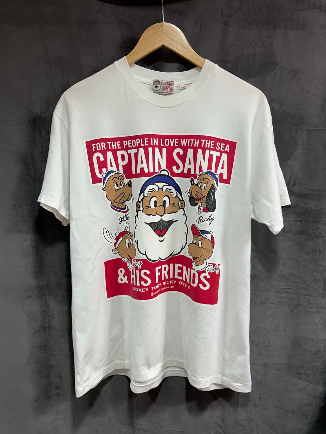 캡틴산타 Captain Santa 90s~00s일본빈티지 빅프린트 티셔츠 상품이미지1