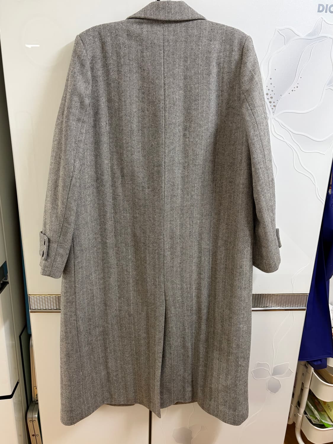 빈티지 하이 퀄리티 헤링본 더블 코트 상품이미지2