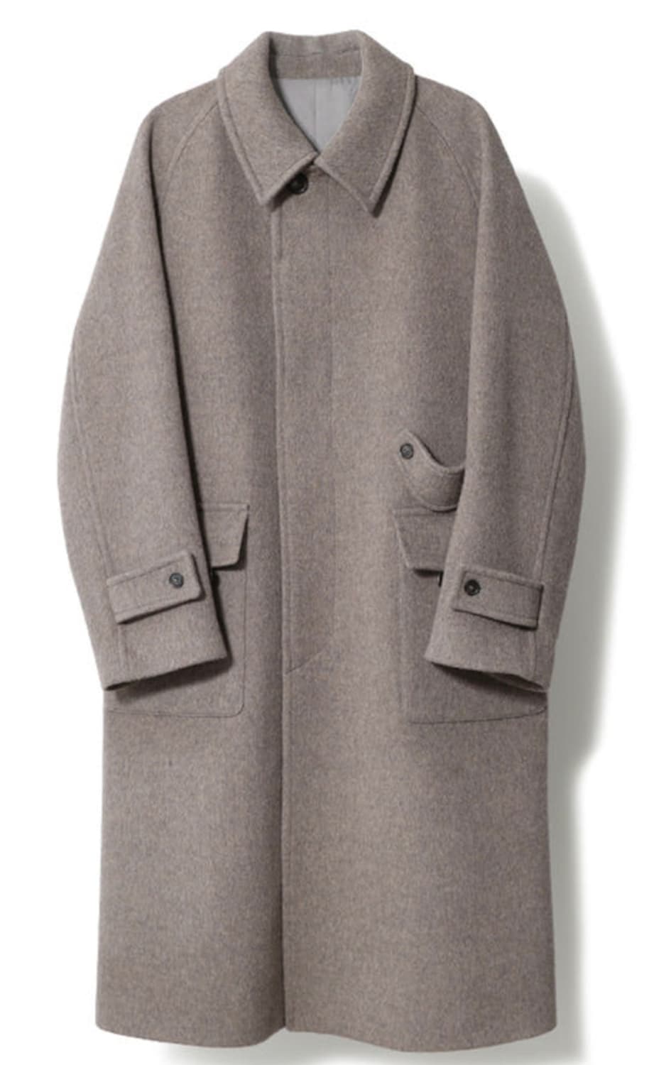 홀리선 윈터포트 발마칸 코트 멜란지 베이지 M 상품이미지5