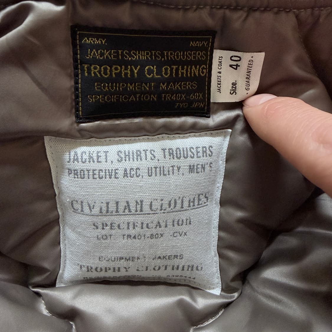 트로피클로딩 B-9 다운코트 상품이미지7