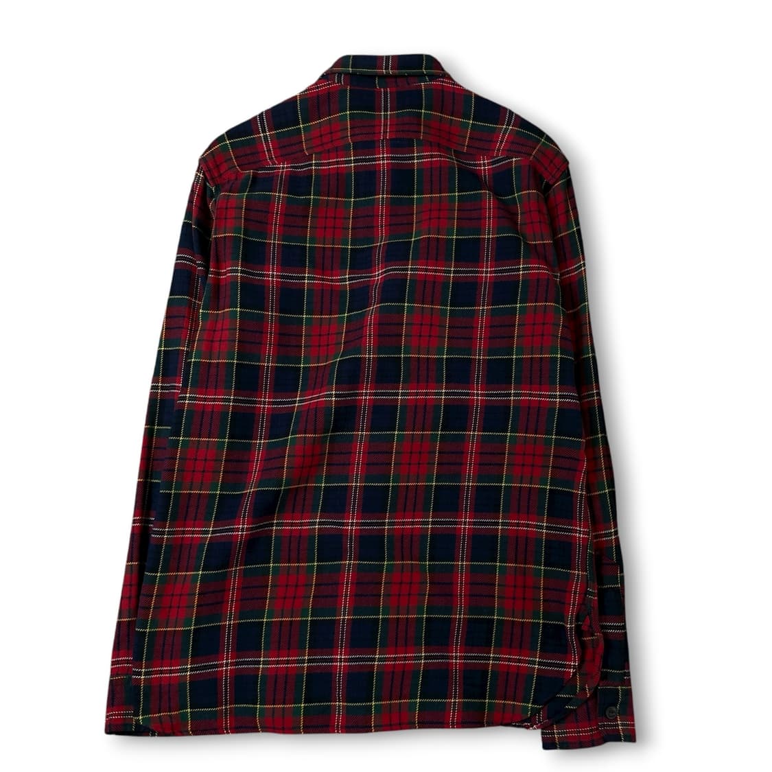 폴로 랄프로렌 레드 그린 네이비 체크 패턴 긴팔 셔츠 M 상품이미지3