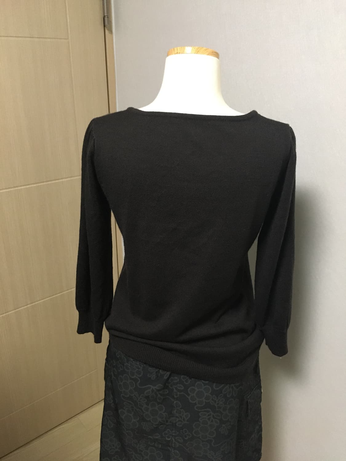 일본빈티지 리본 다크브라운 니트 꼼데 코스 미니멀 상품이미지5