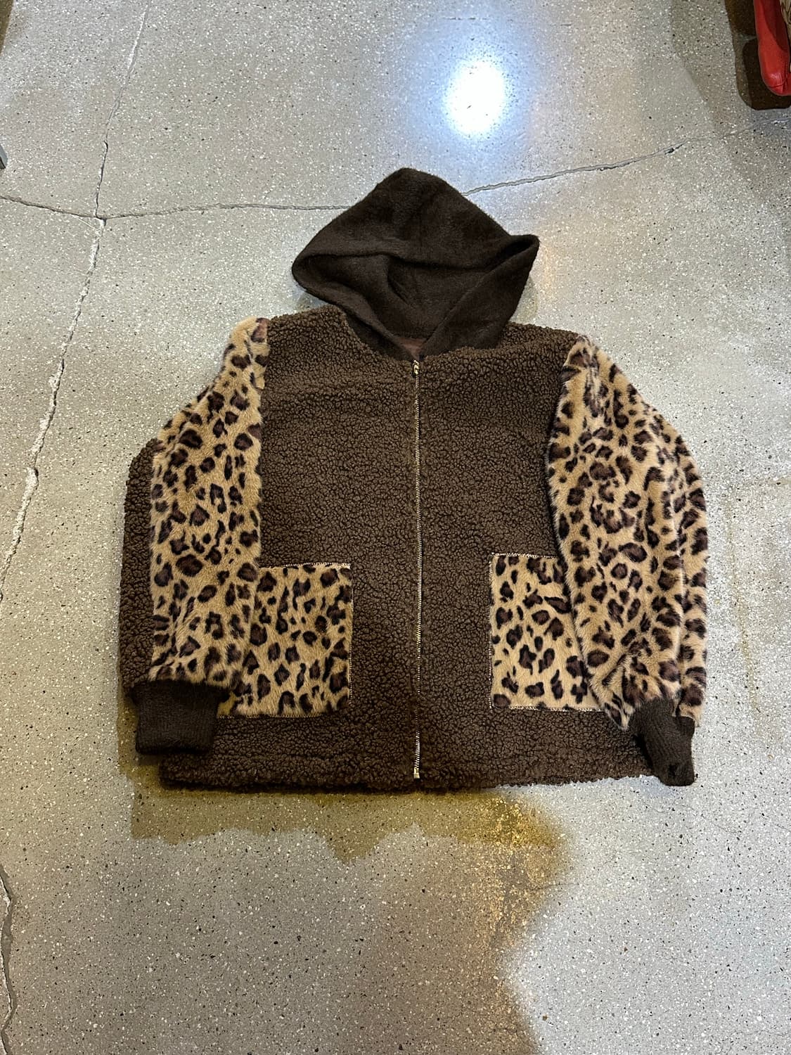 VINTAGE 빈티지 브라운호피 뽀글이자켓💯 상품이미지3