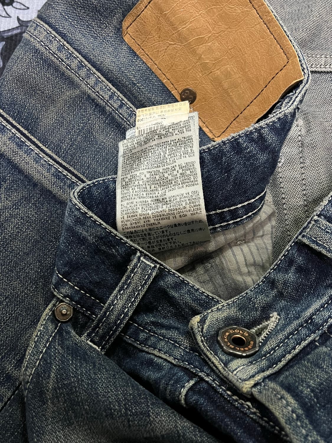 디젤 블랙골드 디스트로이드 워싱진 이태리 32 상품이미지10