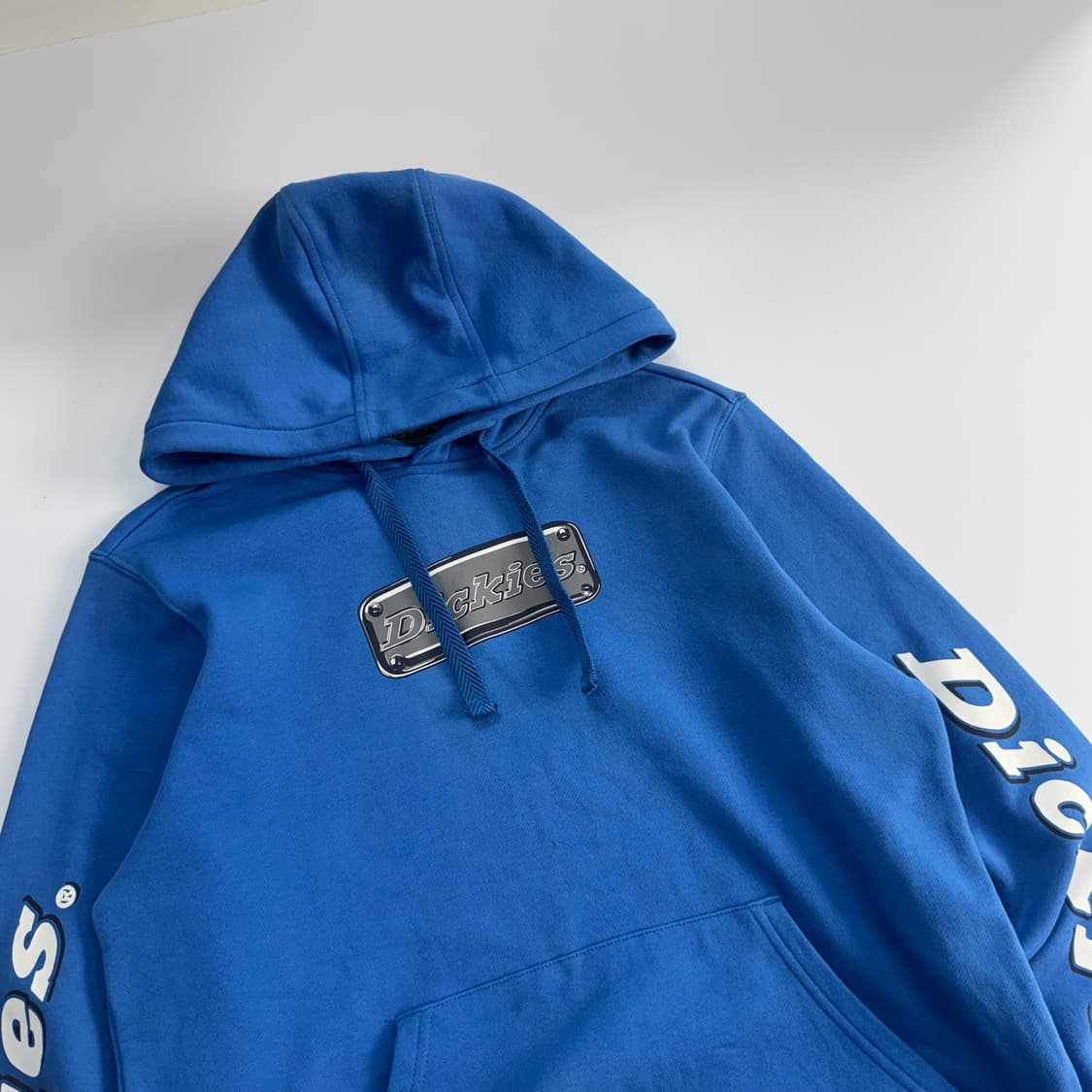 Dickies 디키즈 사이드 로고 블루 후드티  상품이미지4