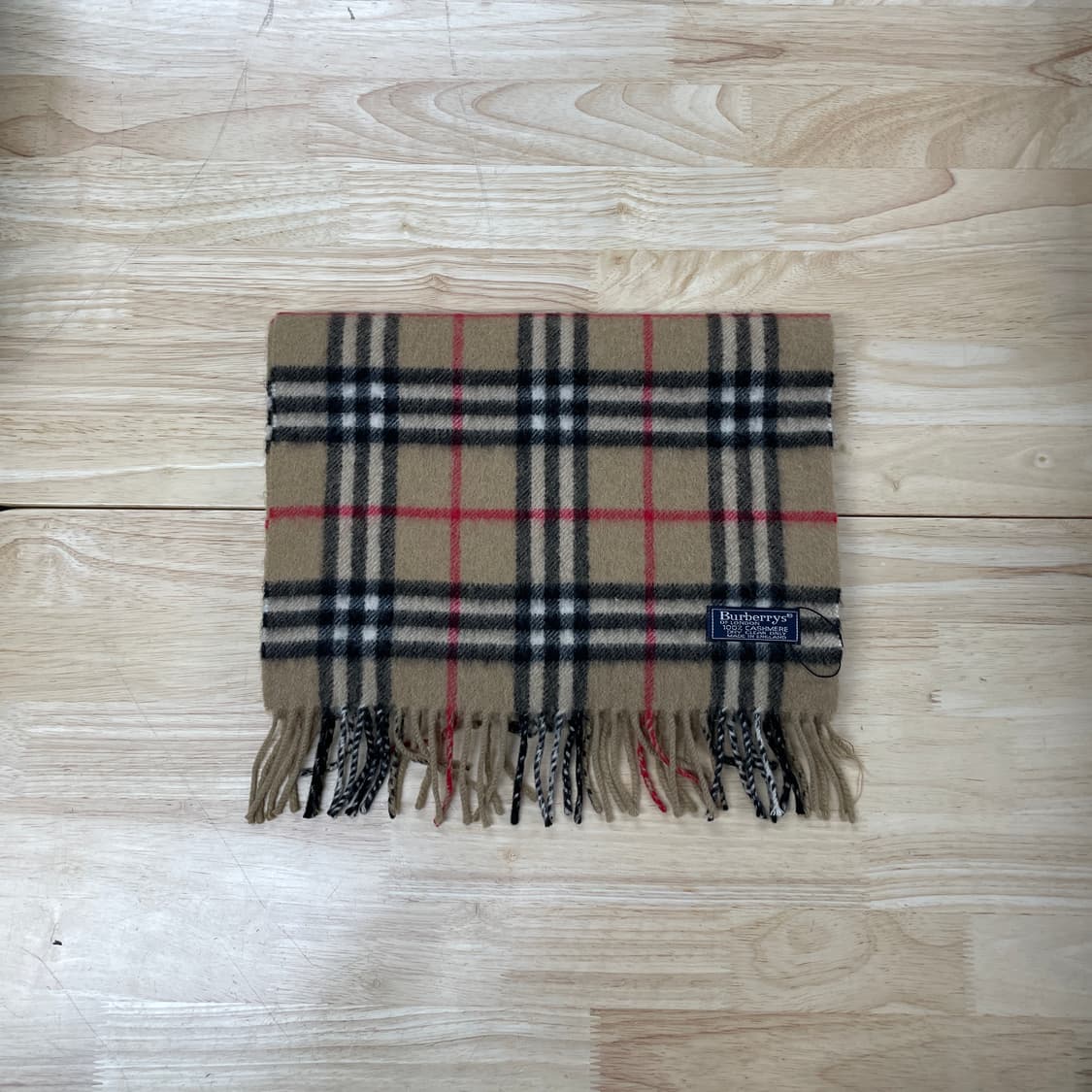 버버리 정품 캐시미어 머플러 베이지 상품이미지4