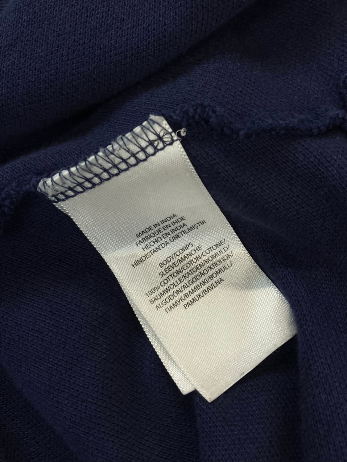 폴로 랄프로렌 카라 반팔 티셔츠 네이비 XL #csz4099 상품이미지5