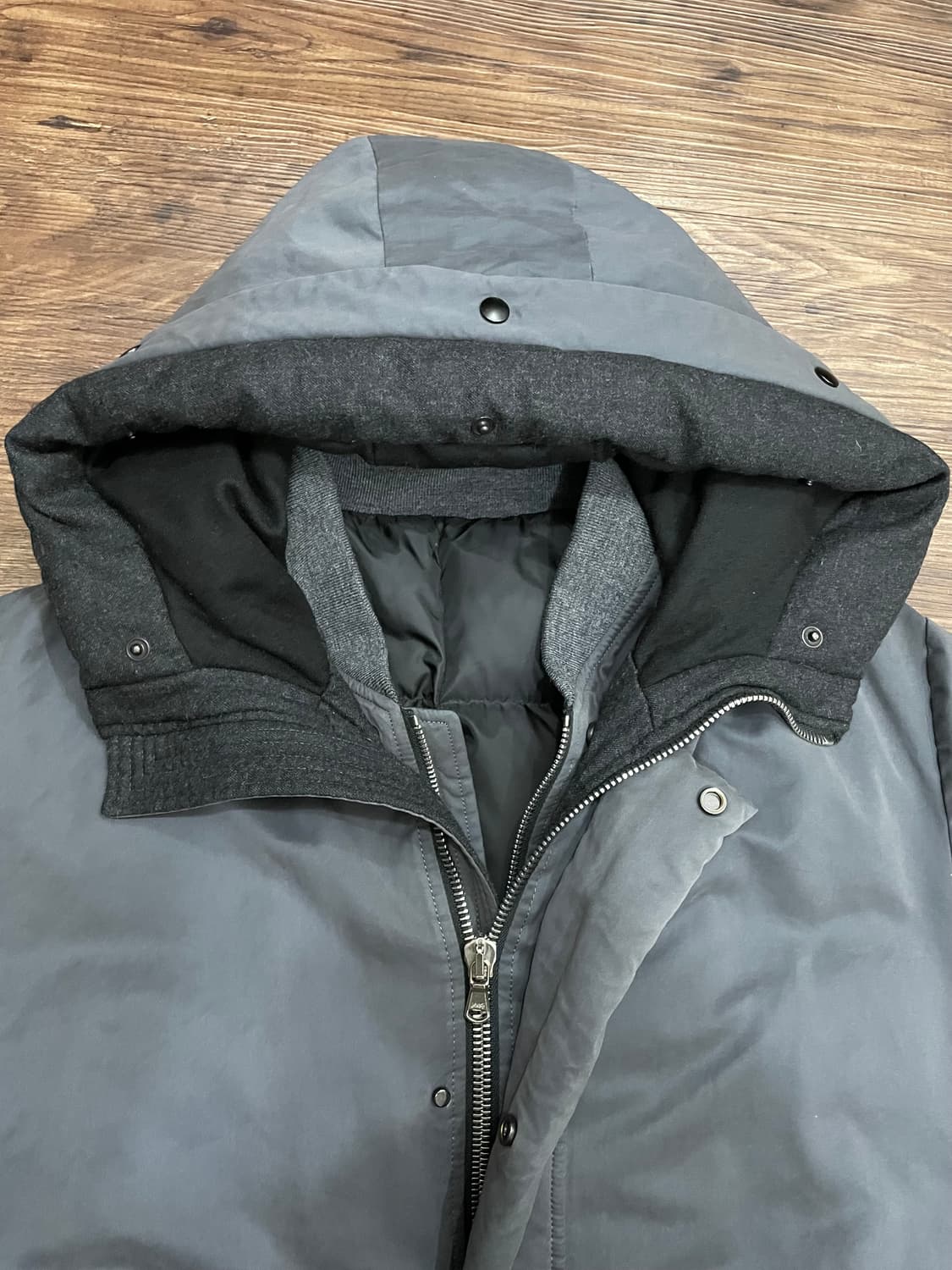 솔리드옴므 18FW 그레이 구스다운 패딩 점퍼 48 상품이미지8