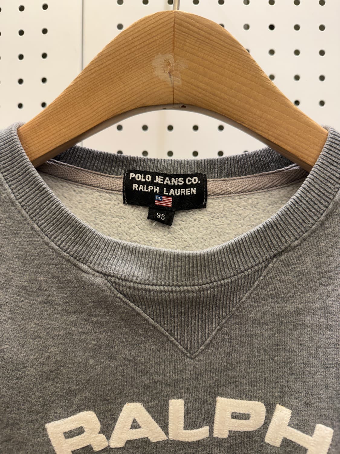 폴로 진스 컴퍼니 그레이 빅로고 맨투맨 U771 상품이미지5