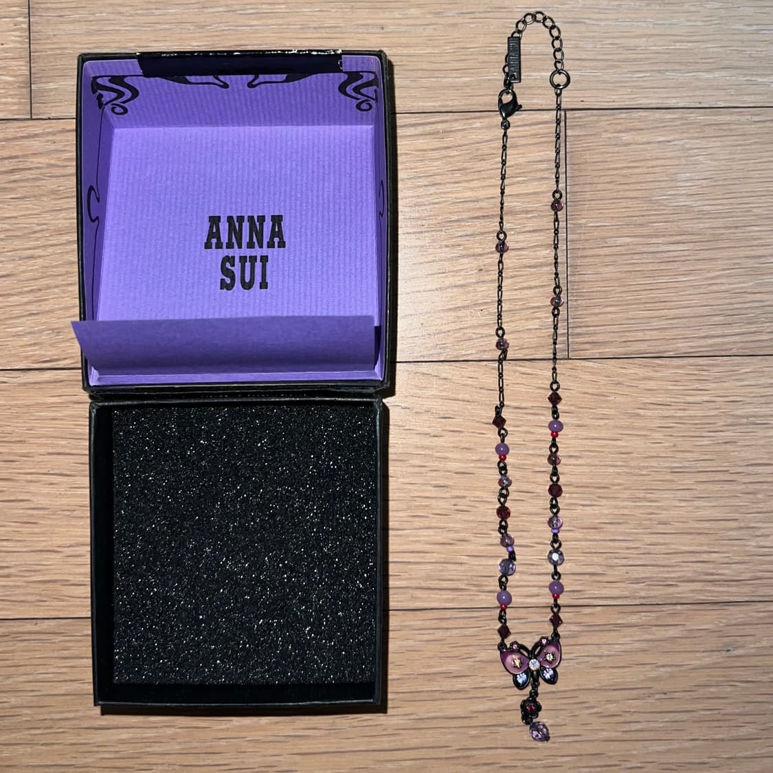 안나수이 일본 정품 나비 목걸이 상품이미지2