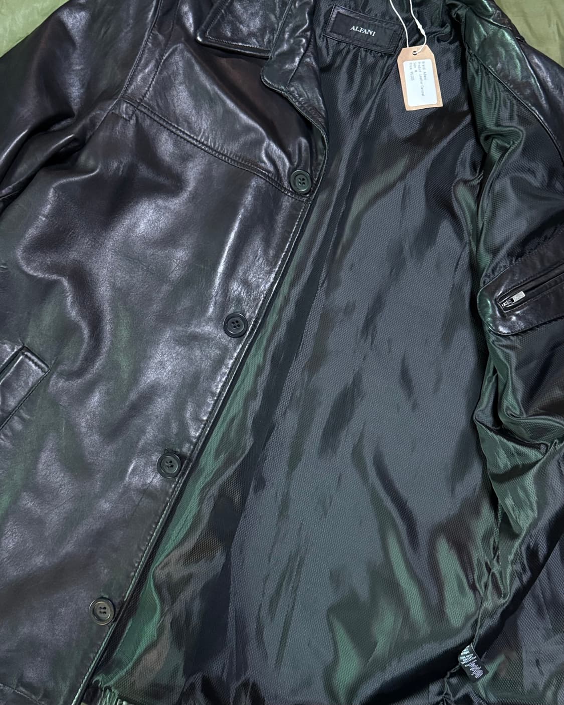 Alfani 레더 카코트 M 상품이미지3