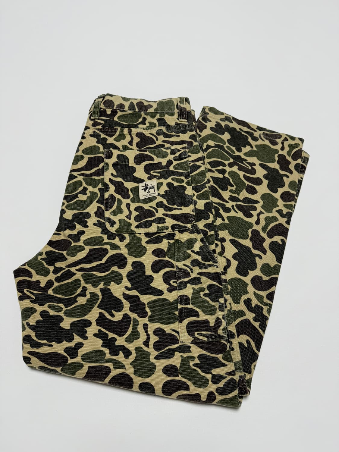 스투시 워크기어 더블니 캔버스  카모 팬츠 34 상품이미지6