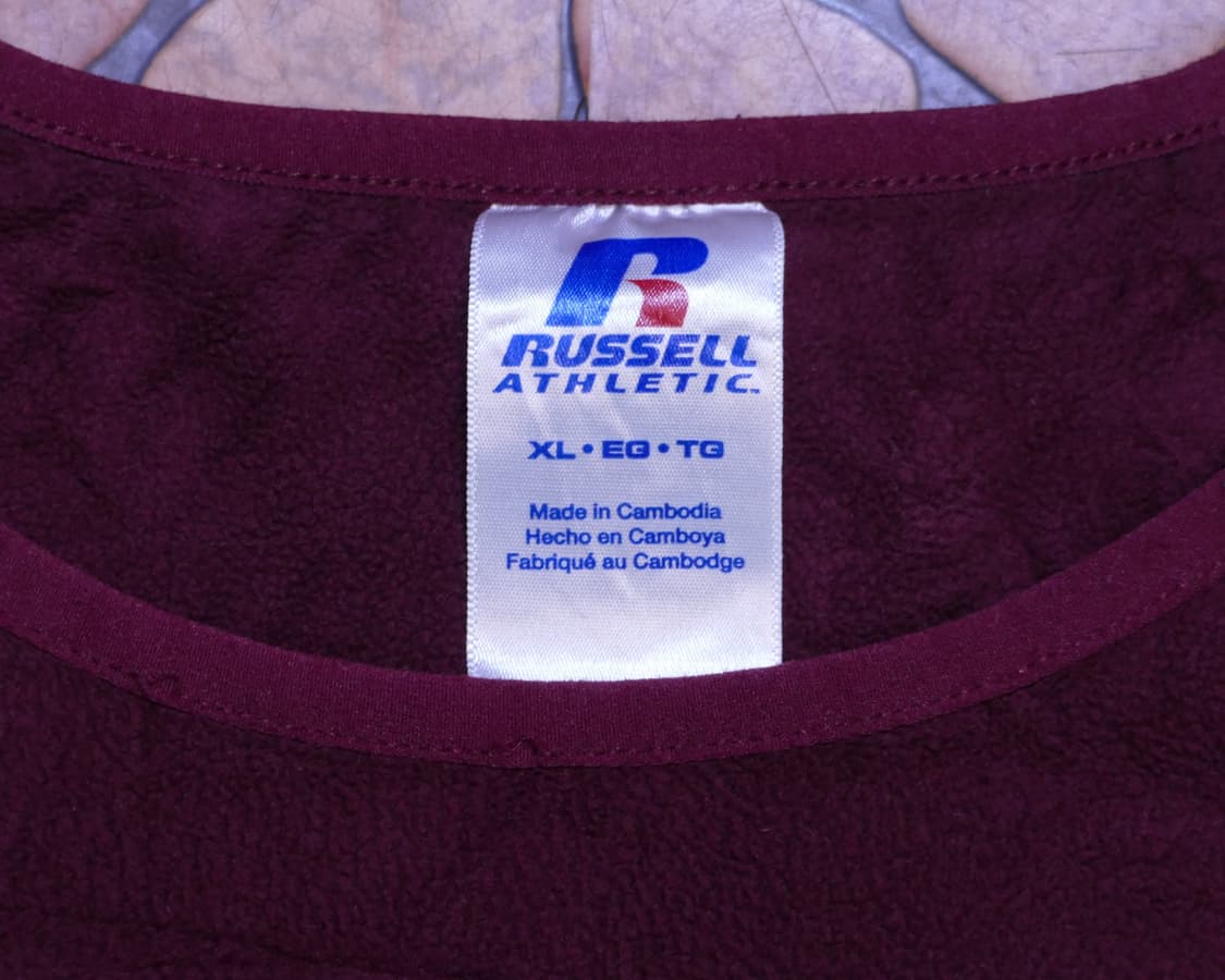 [XL] Russell 러셀 애슬레틱A&M 베이스볼 웜업 플리스 상품이미지5