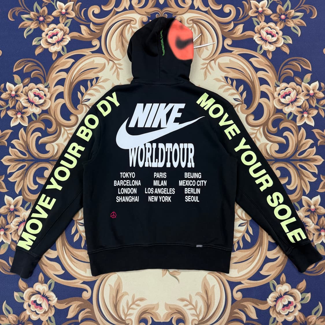 (L)나이키 Nike 월드투어 후드티셔츠(블랙) 상품이미지1