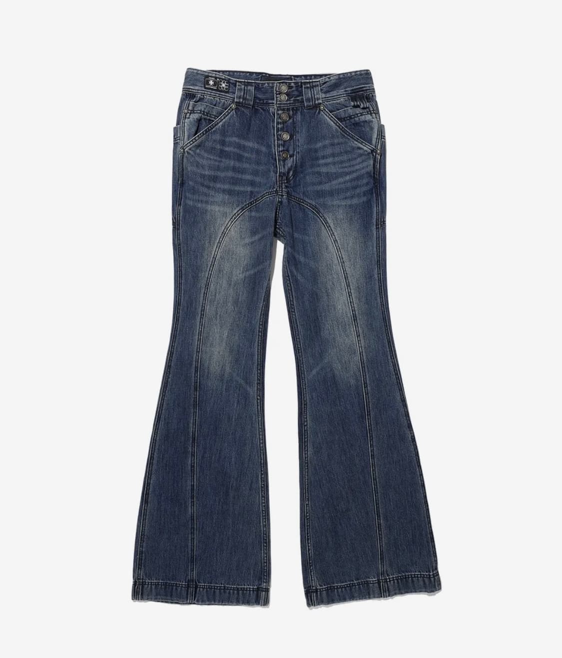 [L] 오퍼스0012 HAZE FLARE DENIM PANTS INDIG 상품이미지1
