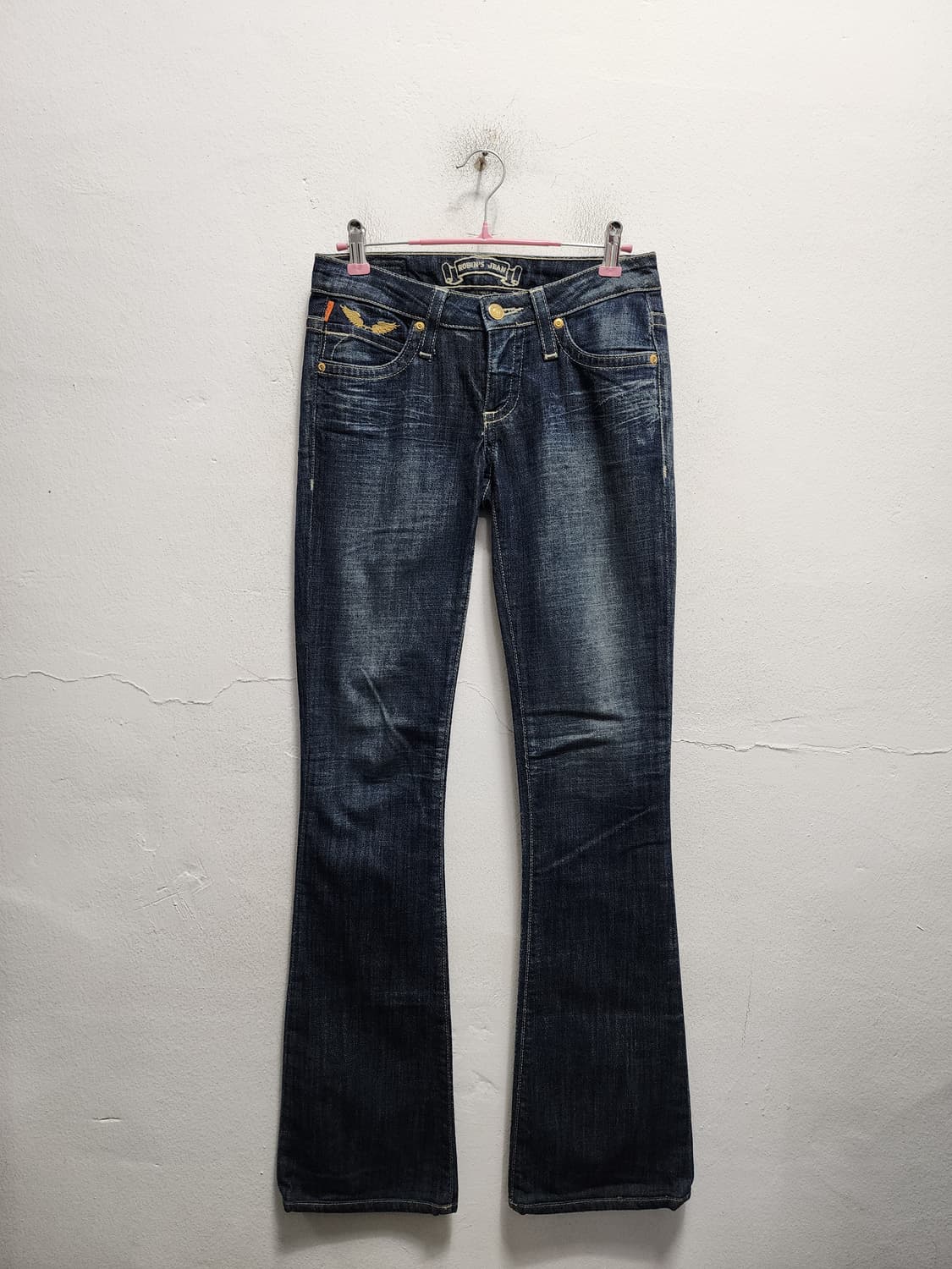 로빈슨진 백로고 부츠컷 벨바텀 데님 상품이미지2