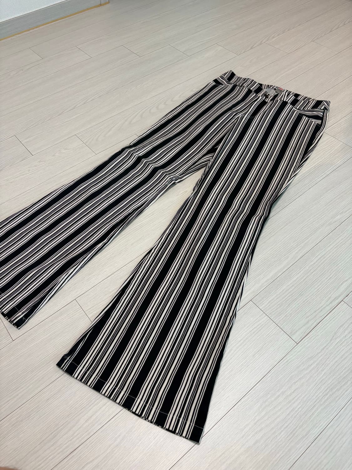 빈티지 핀스트라이프 플레어 디스코 팬츠 25-26인치 상품이미지1