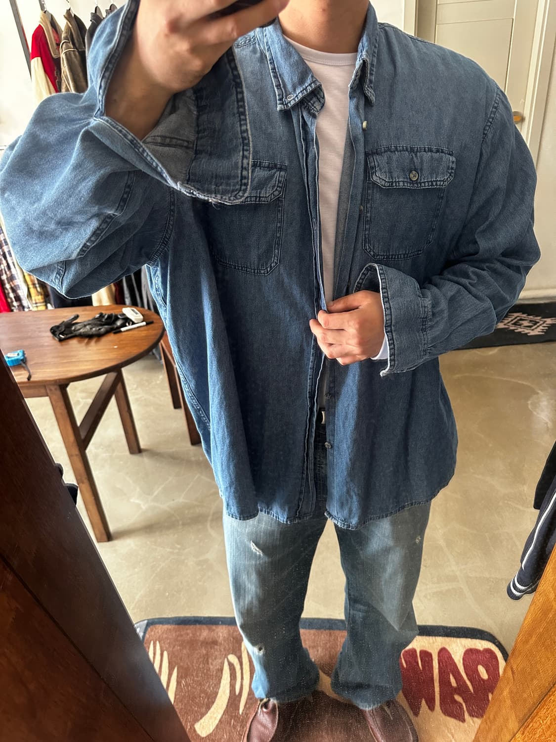 Wrangler 데님 워크 셔츠 상품이미지2