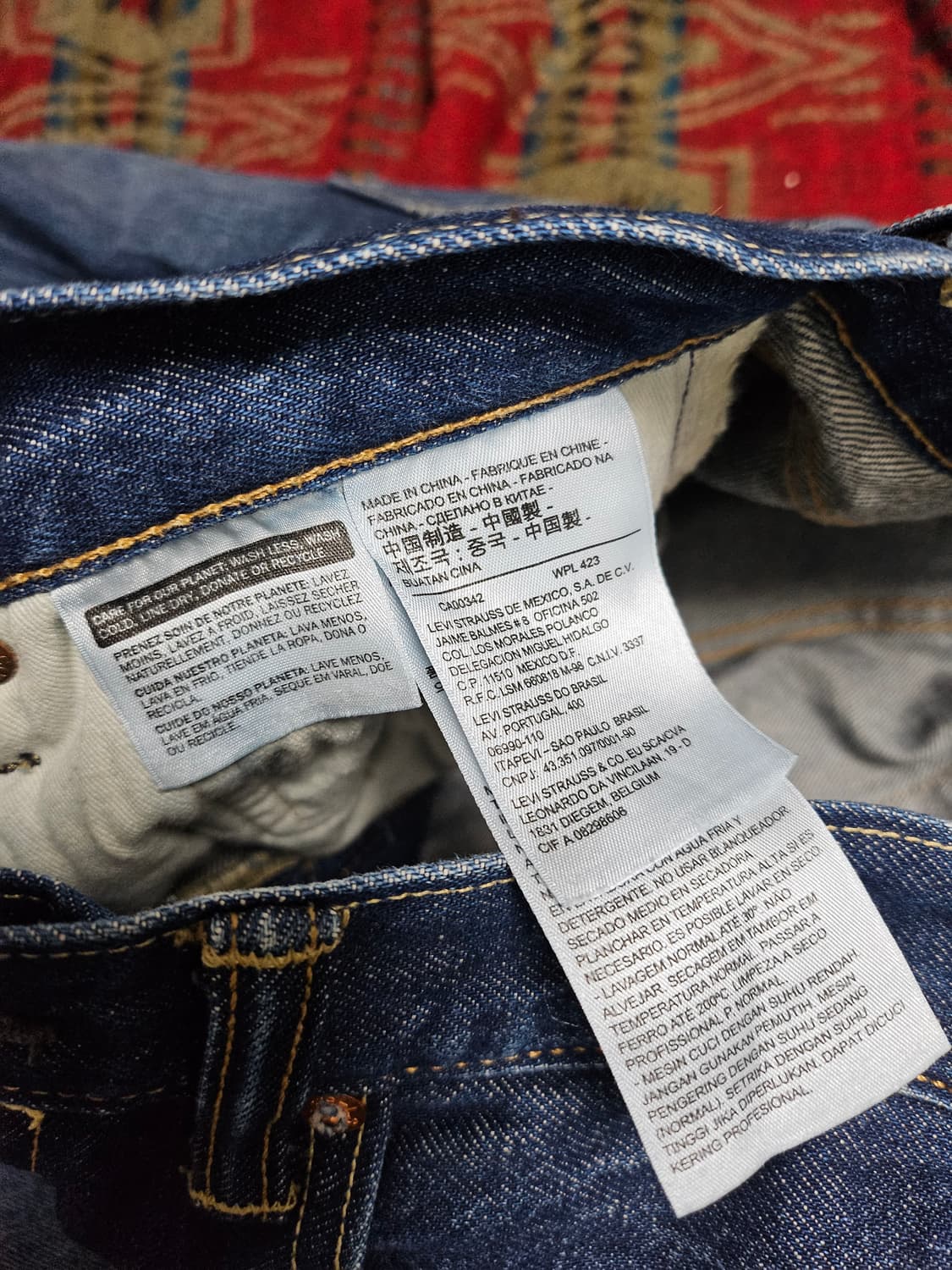 리바이스 501 CT 셀비지 데님진 30x32 상품이미지6