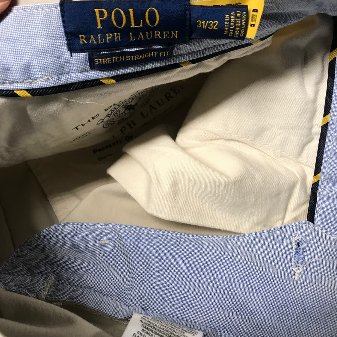 폴로 랄프로렌 QR 치노 팬츠 베이지 31/32 상품이미지7