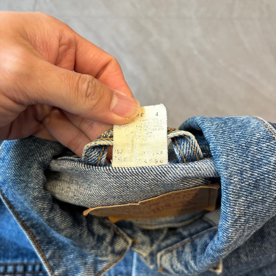 90s 90년대 멕시코 생산 리바이스 데님 자켓 상품이미지7