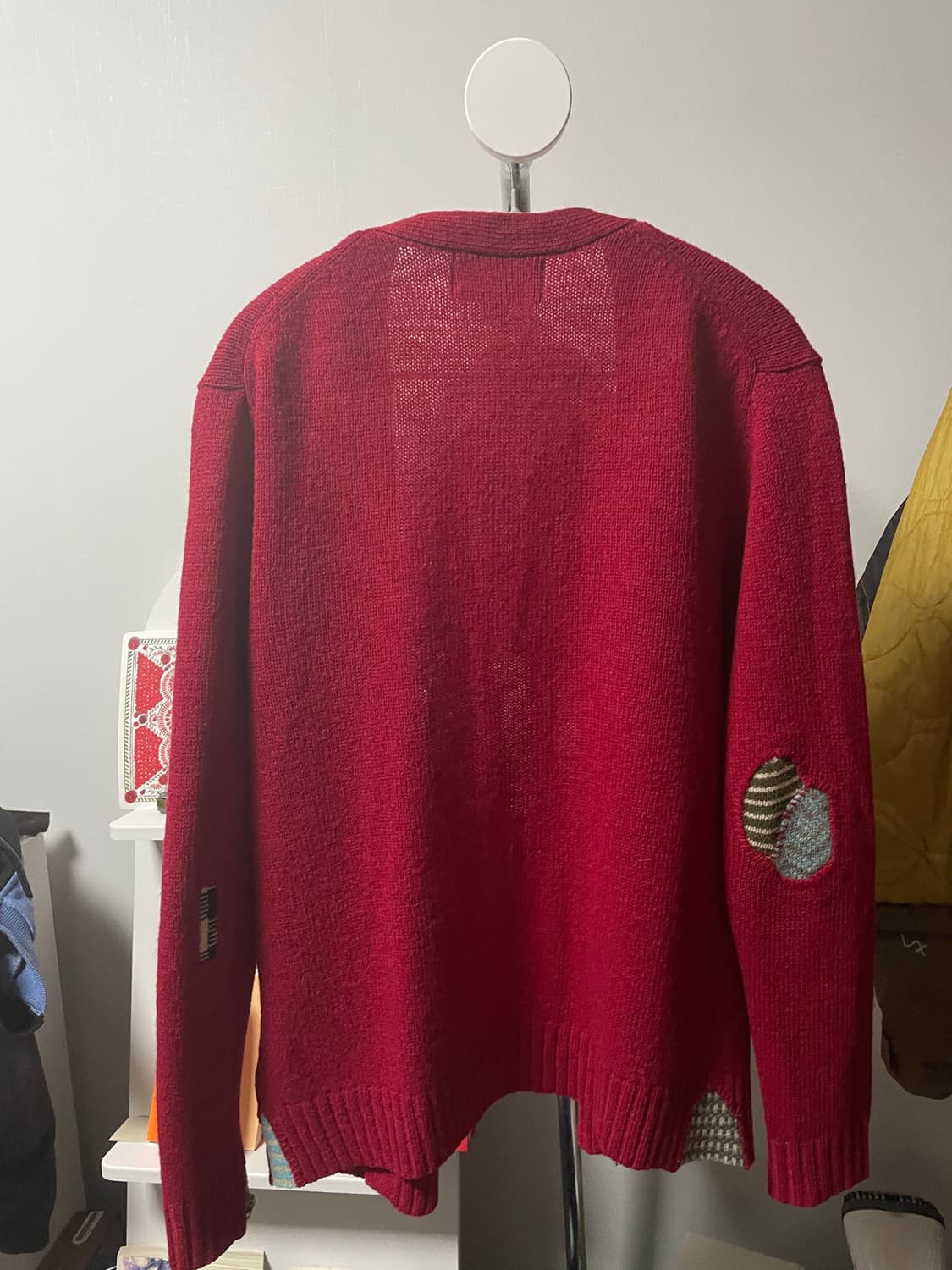 폴로 데님앤서플라이 랄프로렌 레드 패치워크 가디건 상품이미지2