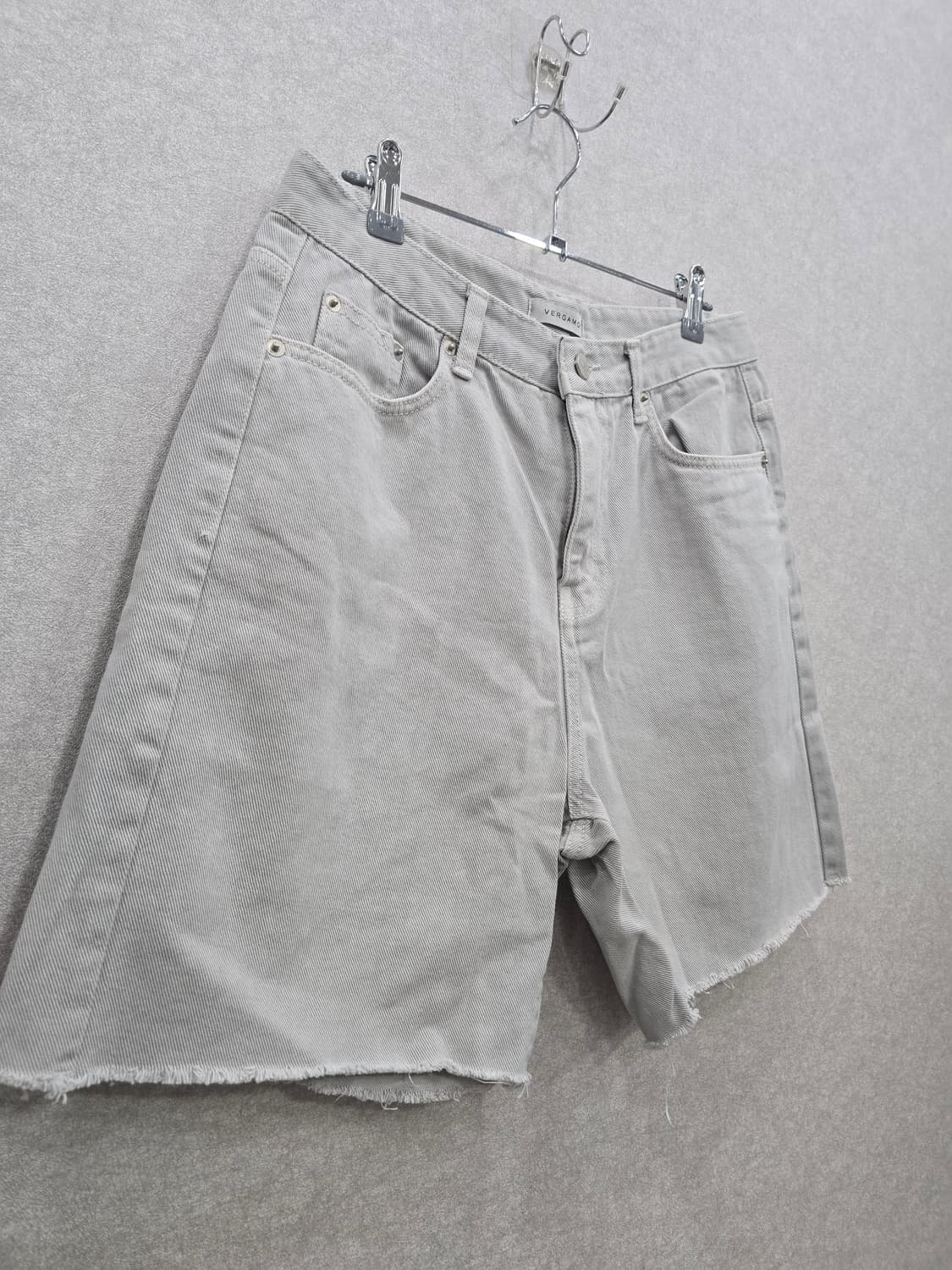 VERGAMOT 연베이지 데님 숏팬츠 상품이미지2