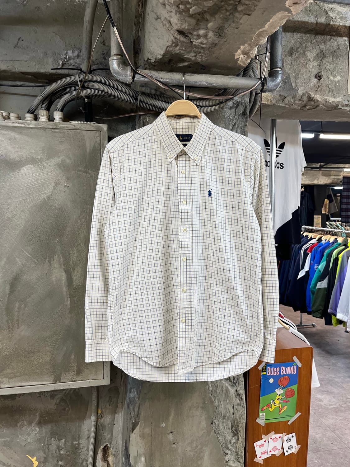 폴로 랄프로렌 체크 셔츠 아이보리 L #csz2886 상품이미지1