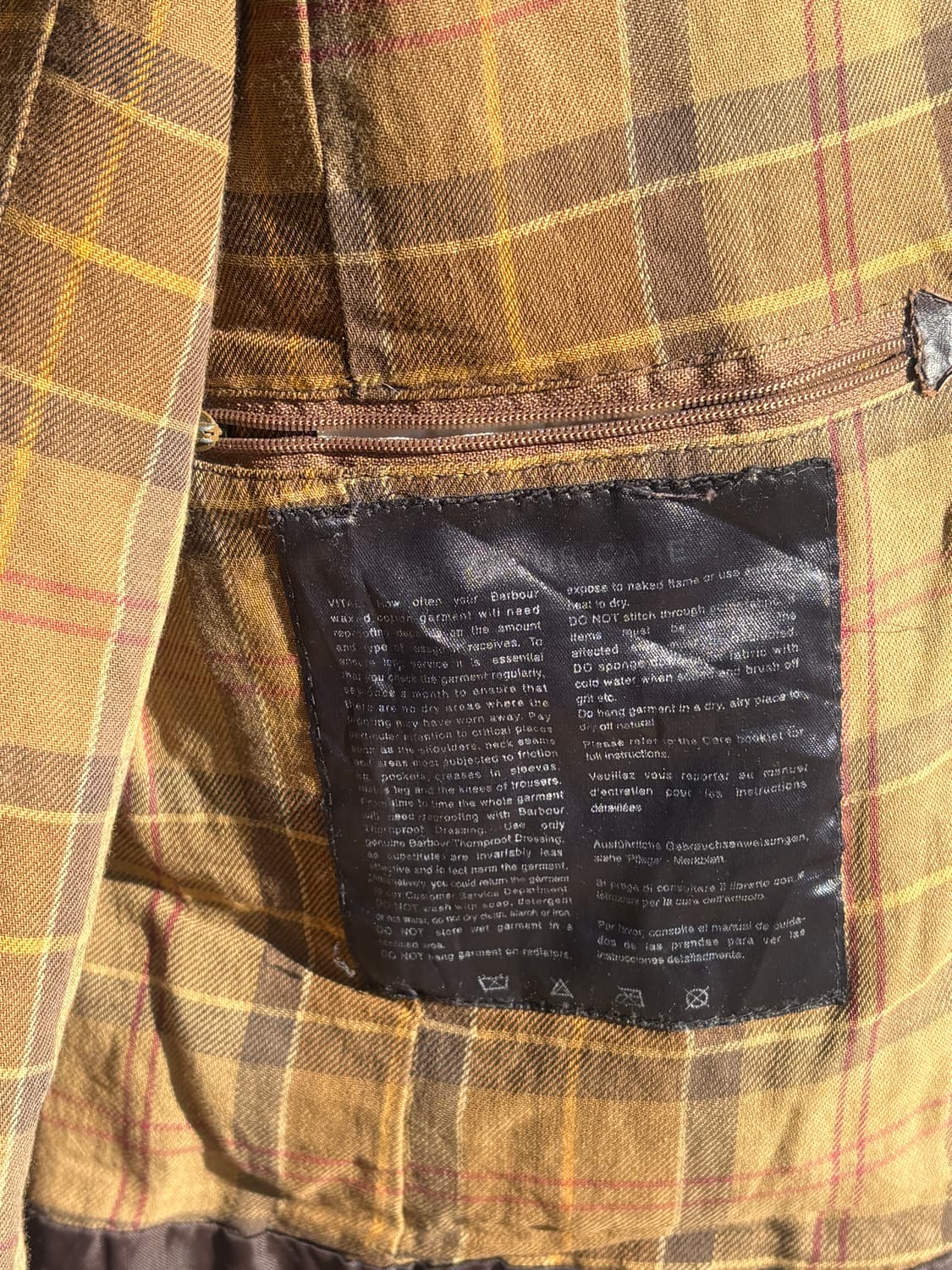 Vintage Barbour 올드 바버 헌팅 자켓 상품이미지3