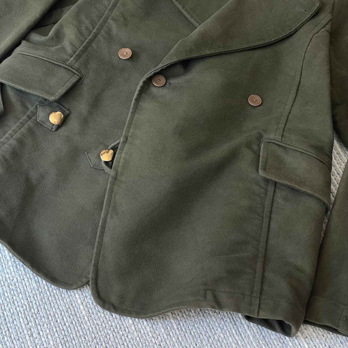 Kempel 켐펠 몰스킨 더블브레스티드 하프코트 상품이미지5