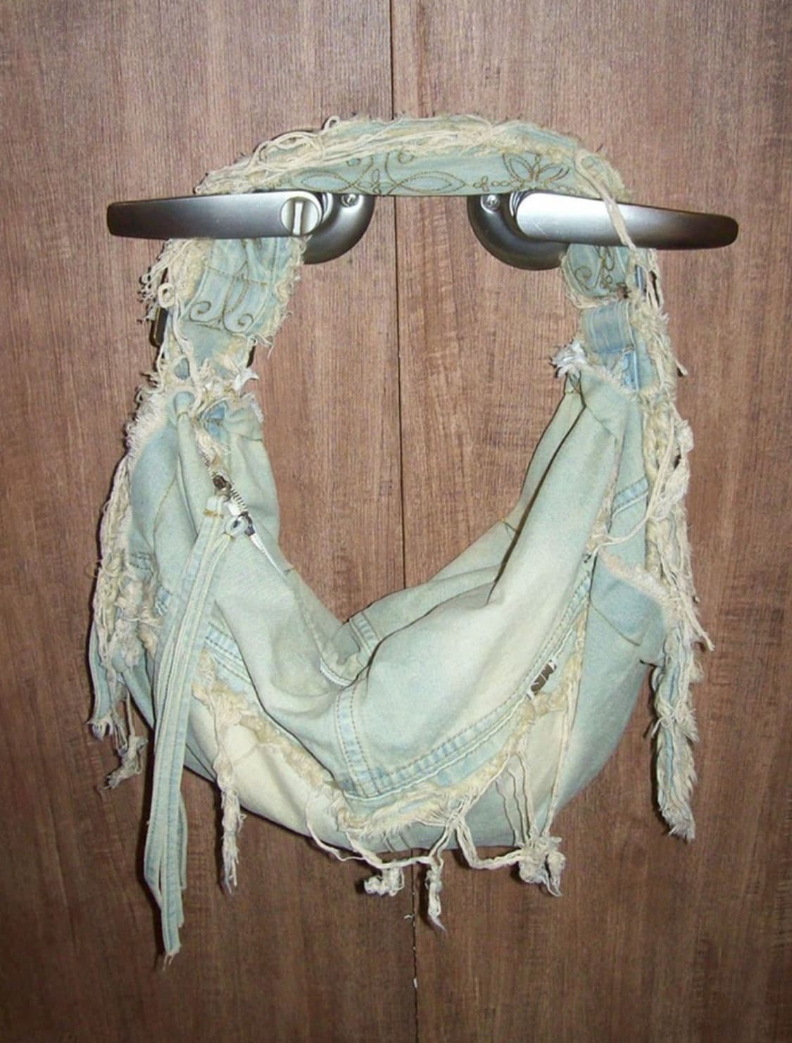 [새상품] 스컬프터 디스트로이드 데님 더플백 라이트블루 상품이미지1