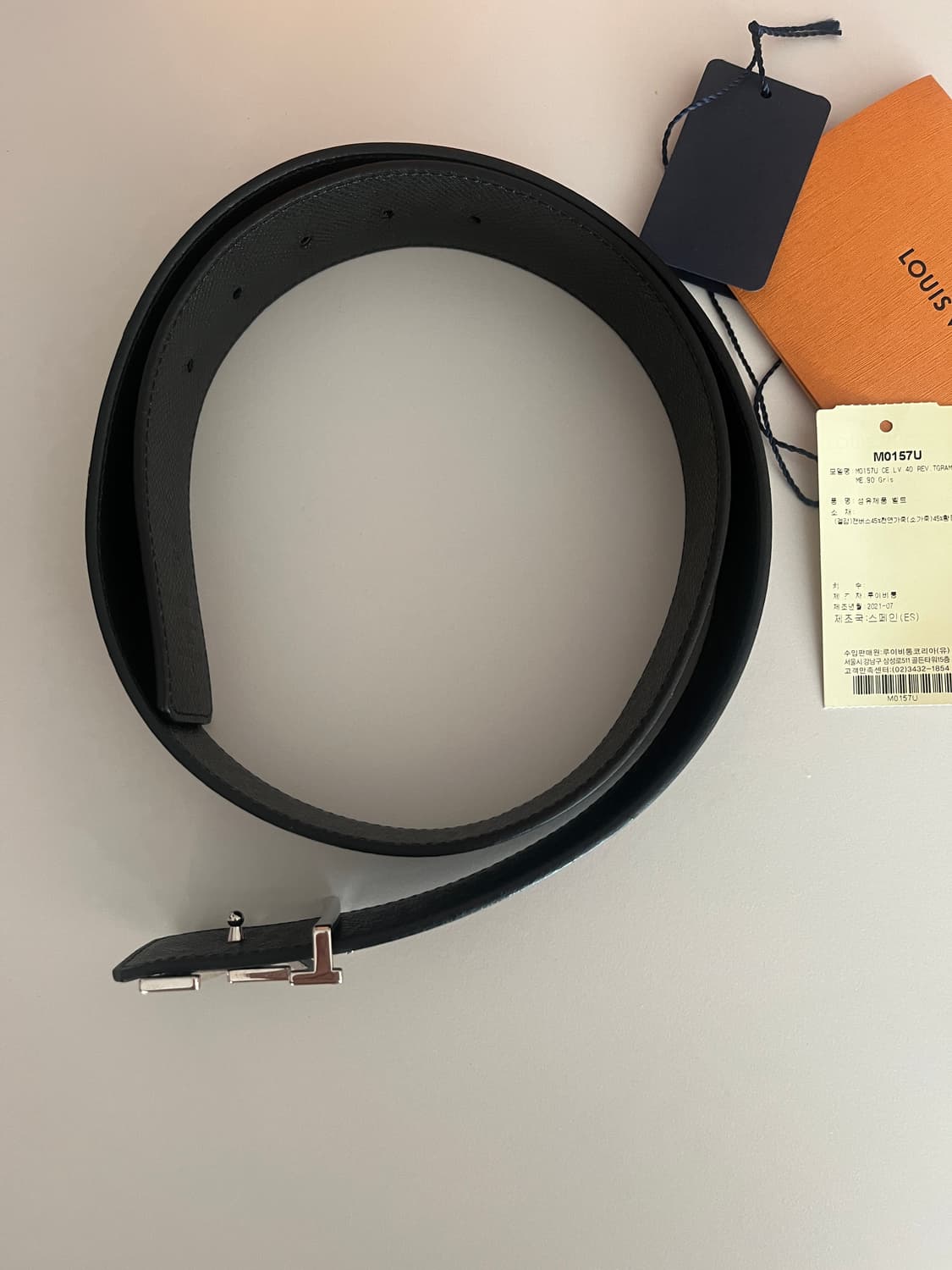 루비이통 90미리 리버서블 남성벨트 상품이미지5