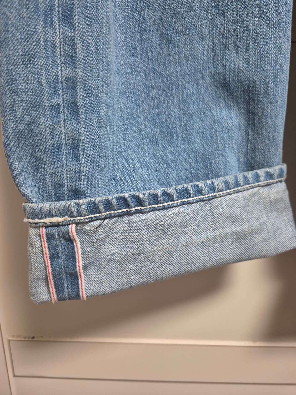 [SEW] 스테디에브리웨어 셀비지 데님 팬츠 (미디엄 블루) 2사이즈 상품이미지4