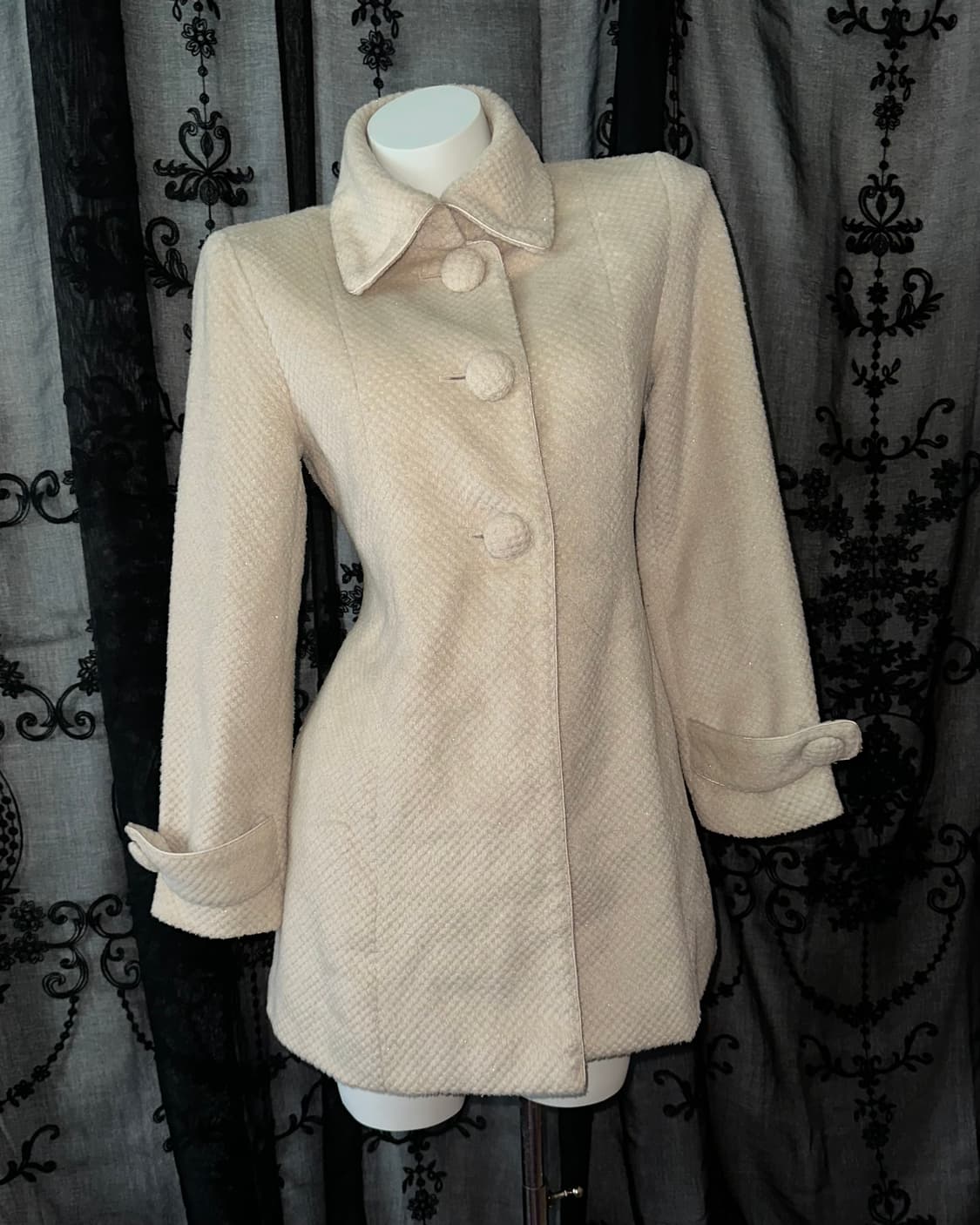 crazy angel ribbon ivory coat 상품이미지1