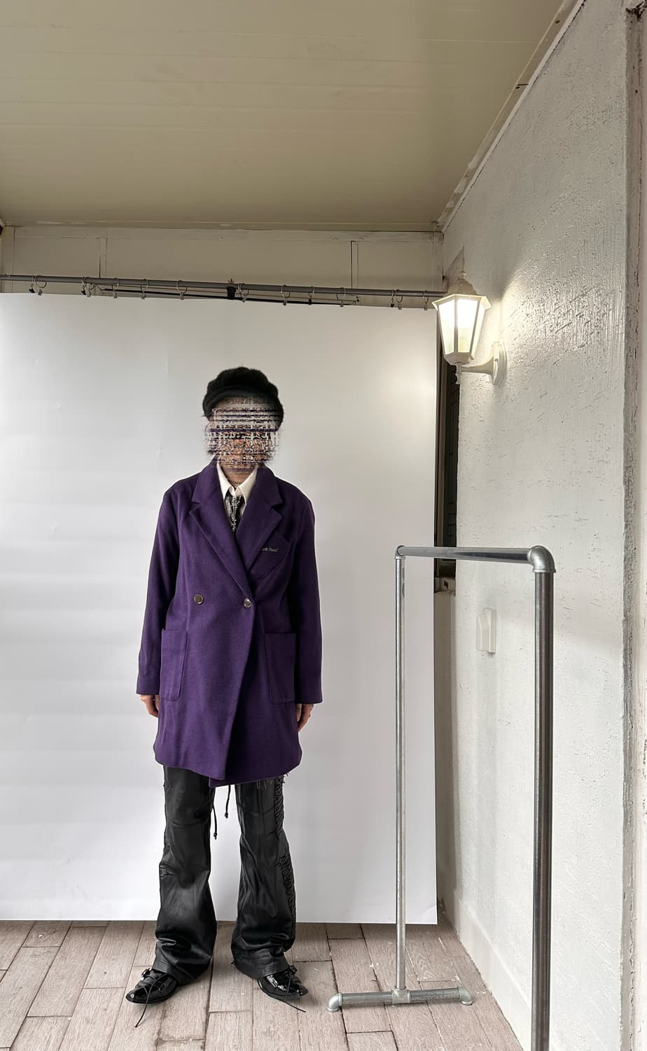 SAINTLESS purple duffel coat 상품이미지4