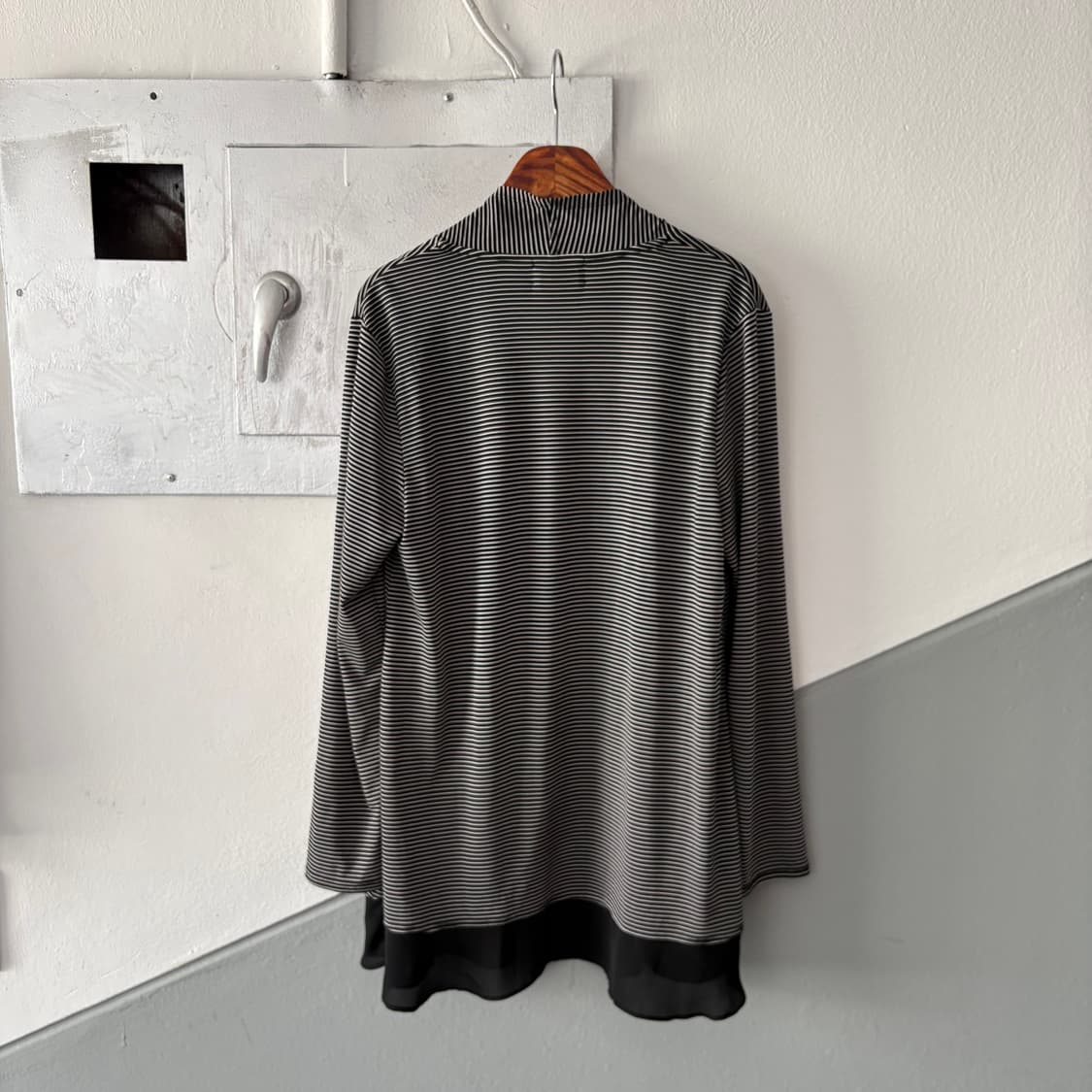 꾸레쥬 스트라이프 오픈 프런트 가디건 상품이미지4