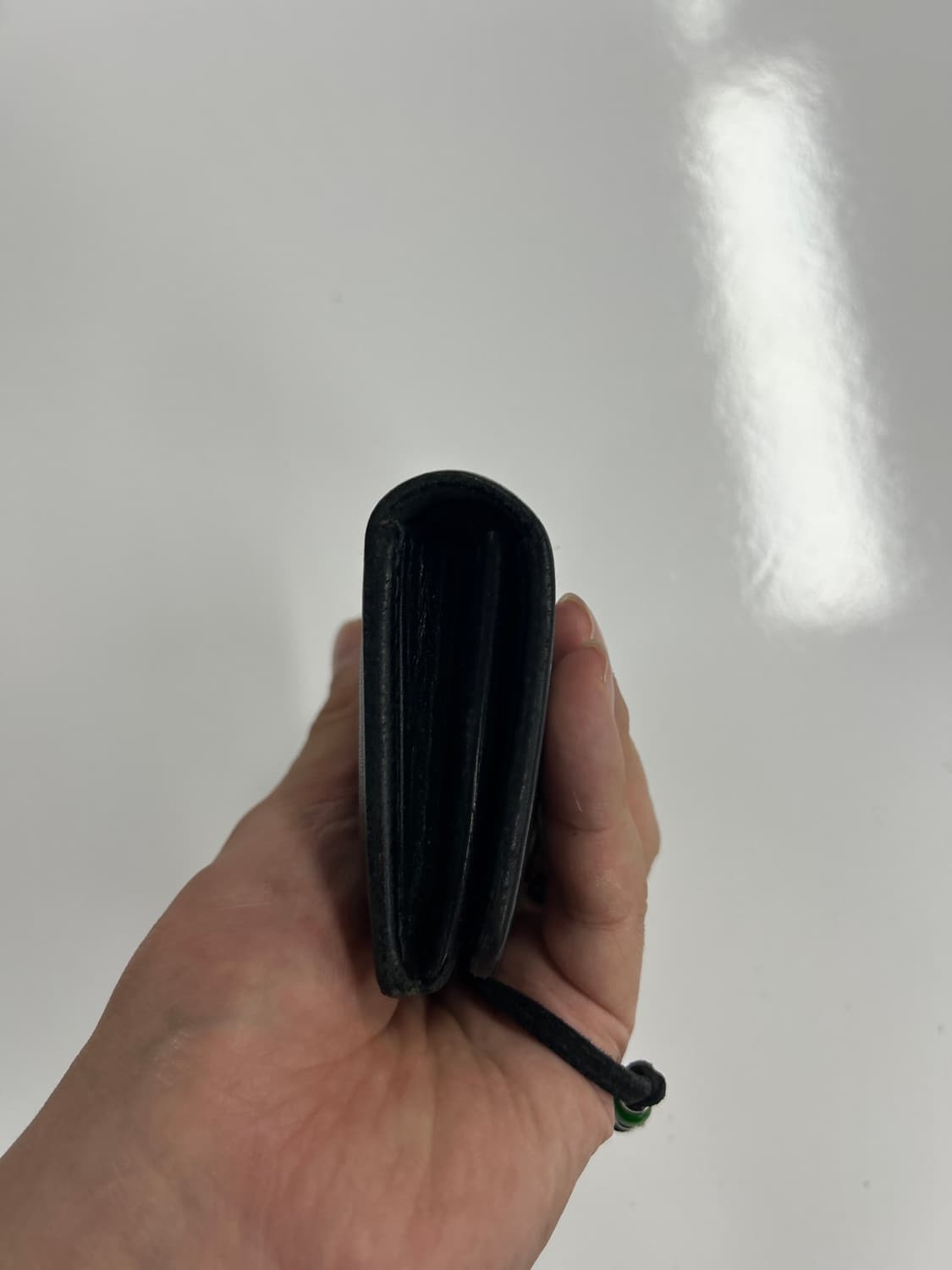 goros 고로스 새들레더 블랙 콘초 카드지갑 상품이미지7