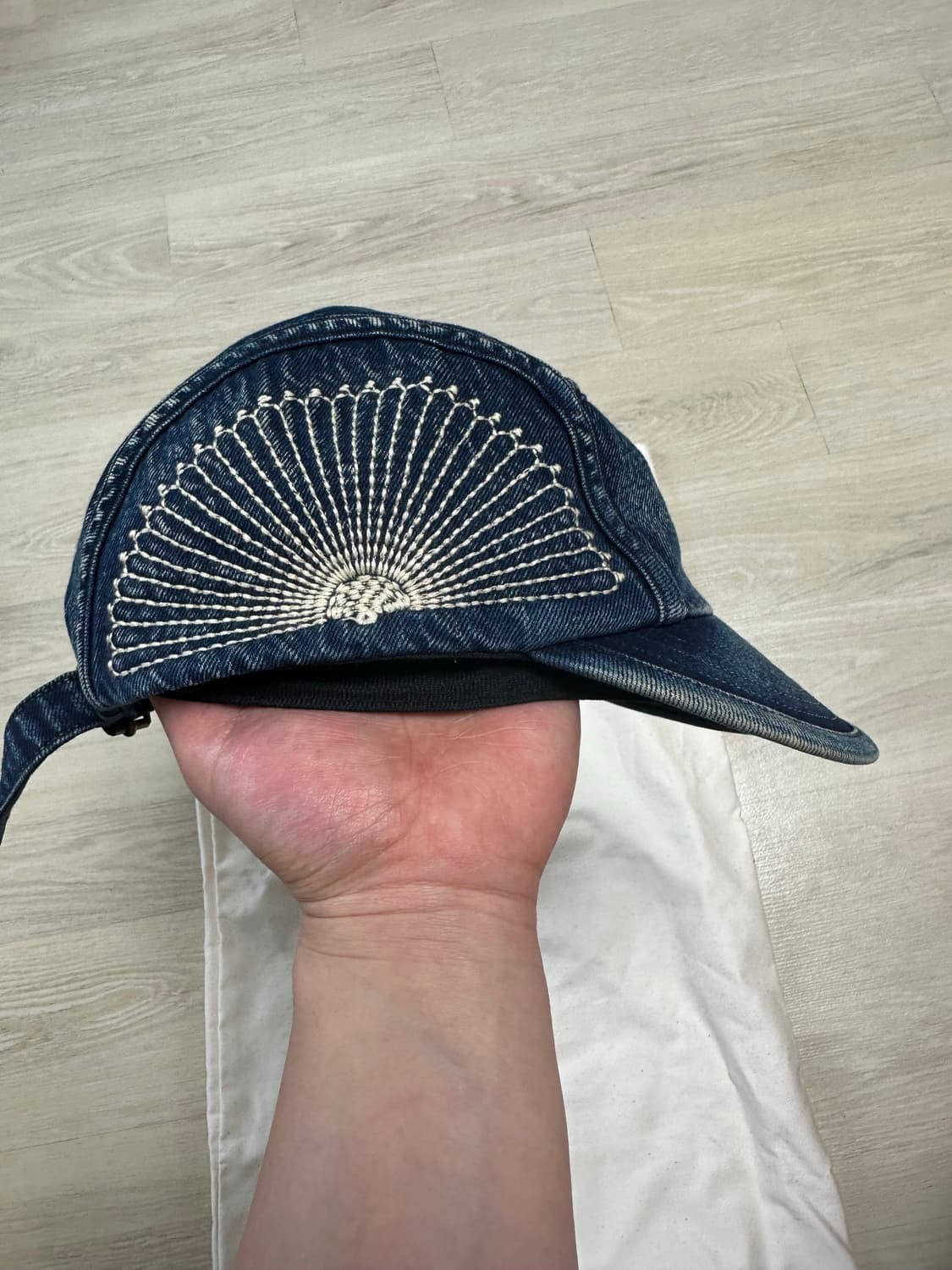 KAPITAL 캐피탈 데님 사시코 자수 볼캡 모자 상품이미지2