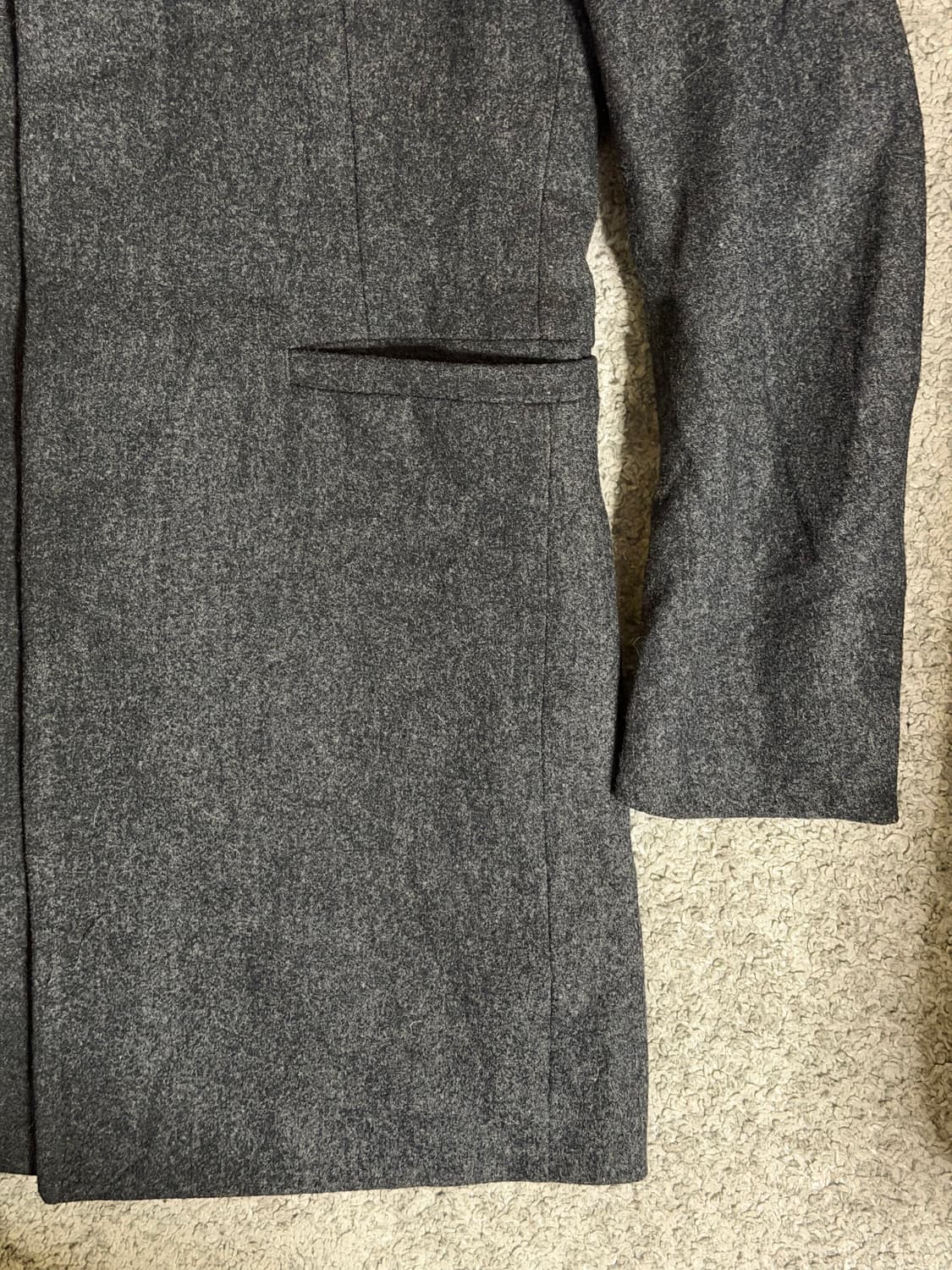 유니클로 +J 히든버튼 울 코트 상품이미지5