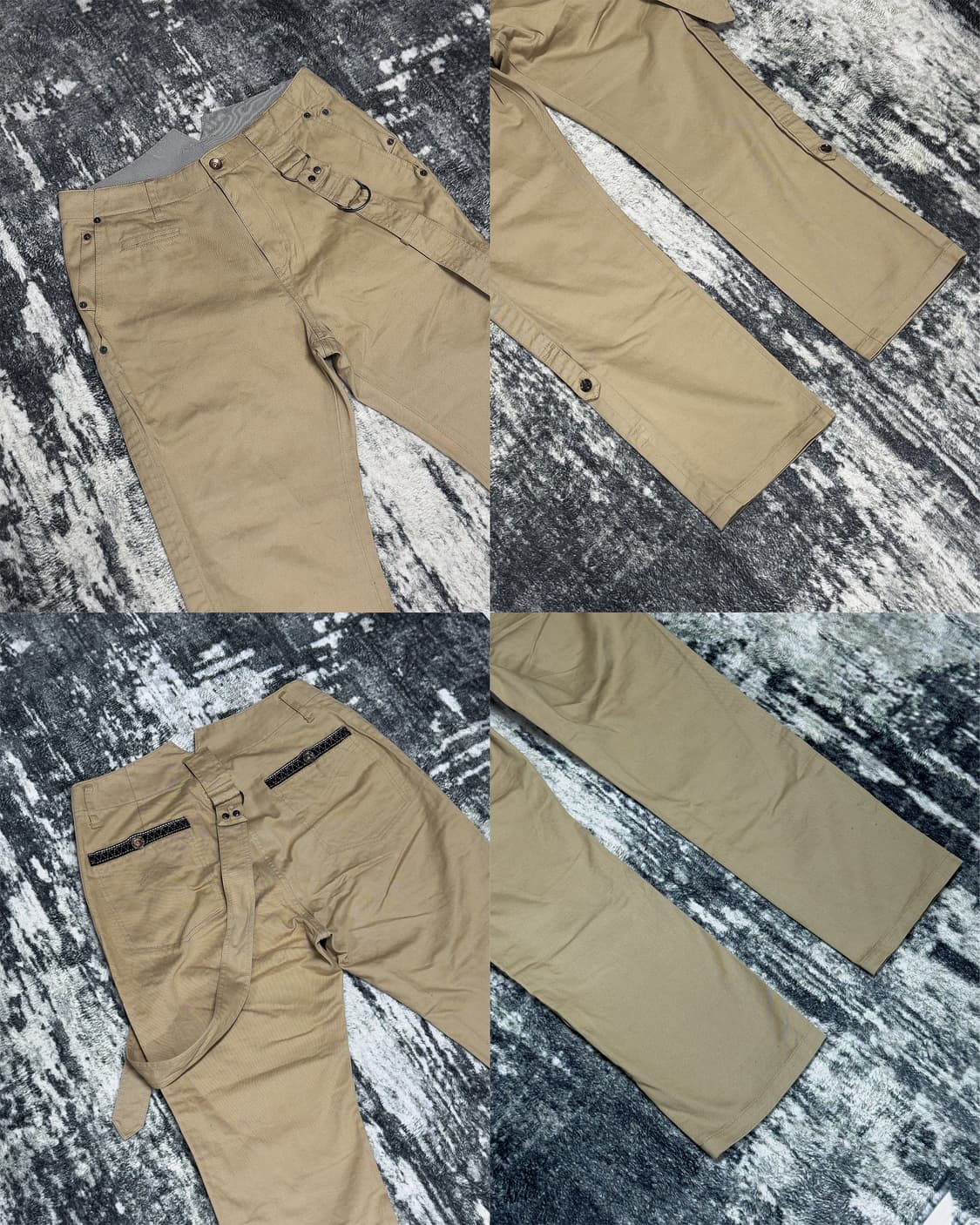 {Unknown} Belted Utility Chino Trousers  상품이미지3