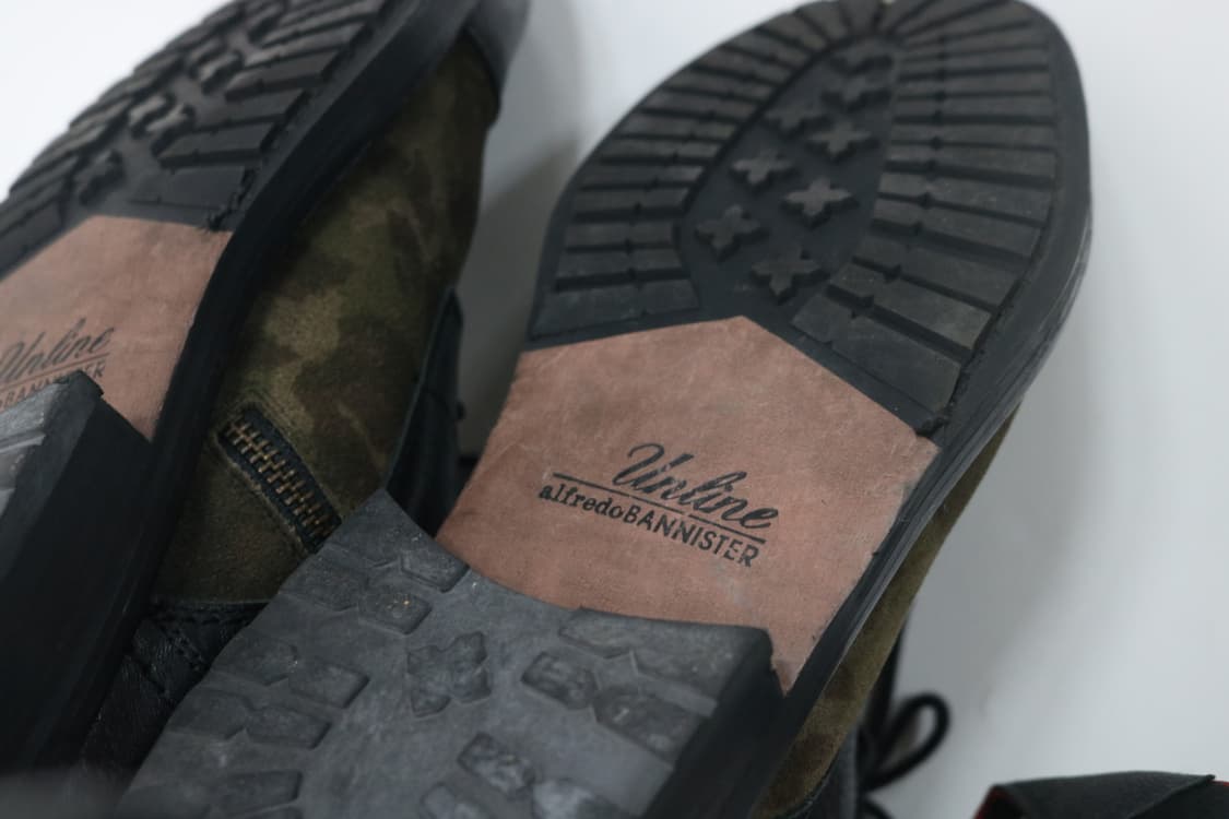 알프레도 바니스터 Unline 카모플라쥬 레더 콤비 레이스업 부츠 42 상품이미지7