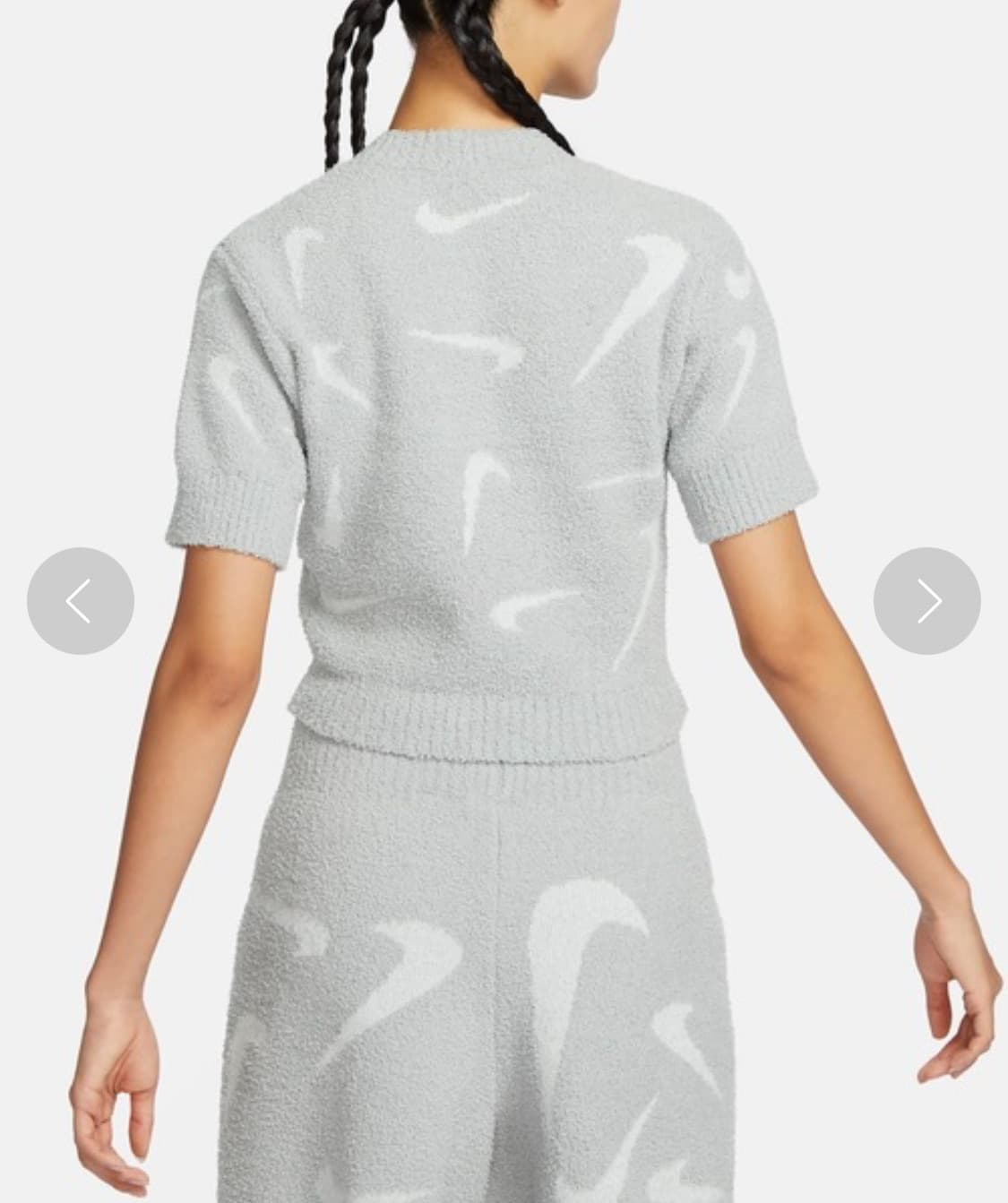 NIKE 나이키 스포츠웨어 피닉스 코지 부클레 크롭 니트웨어 상품이미지2