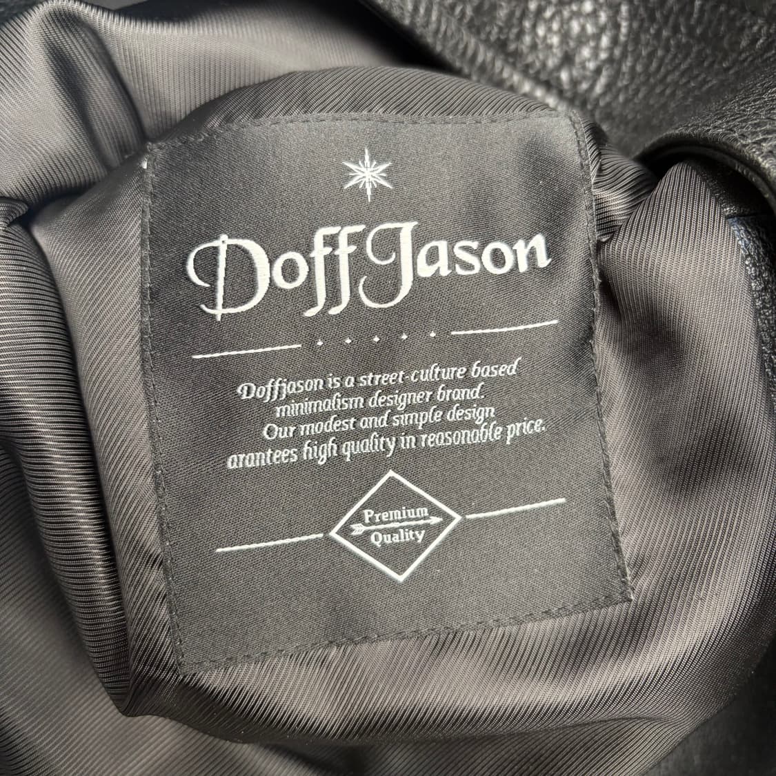 도프제이슨 카우 하이드 블랙 레더 자켓 L 상품이미지8